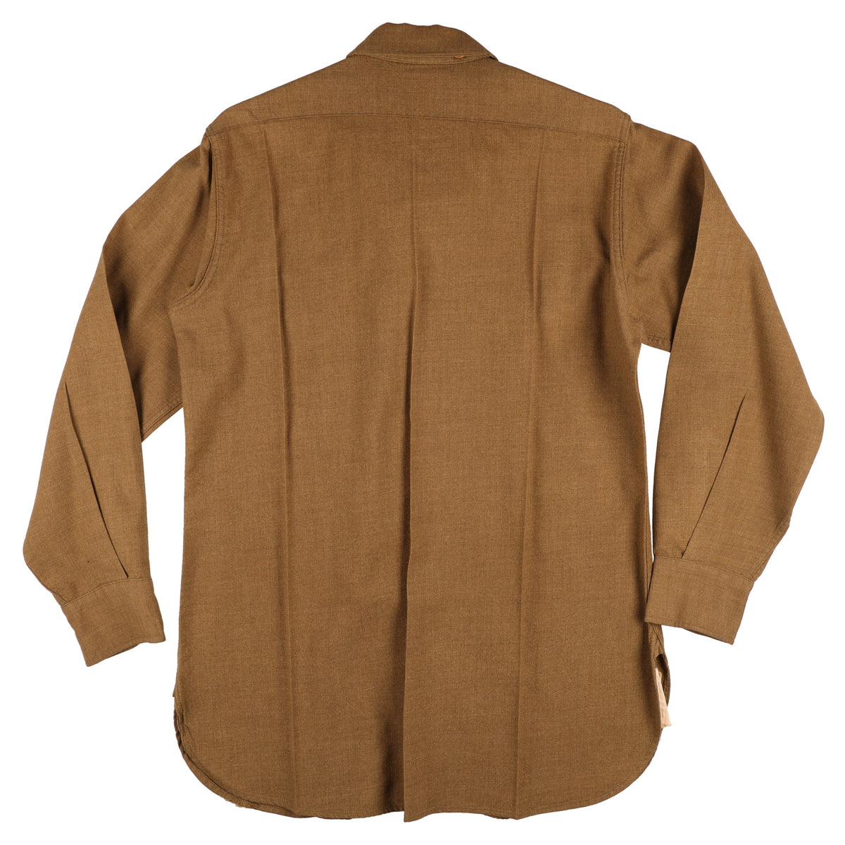 WWII U.S. Army Enlisted Man's M37 Wool Service Shirt with Gas Flap Marked with Laundry Number (Size 15 x 33)