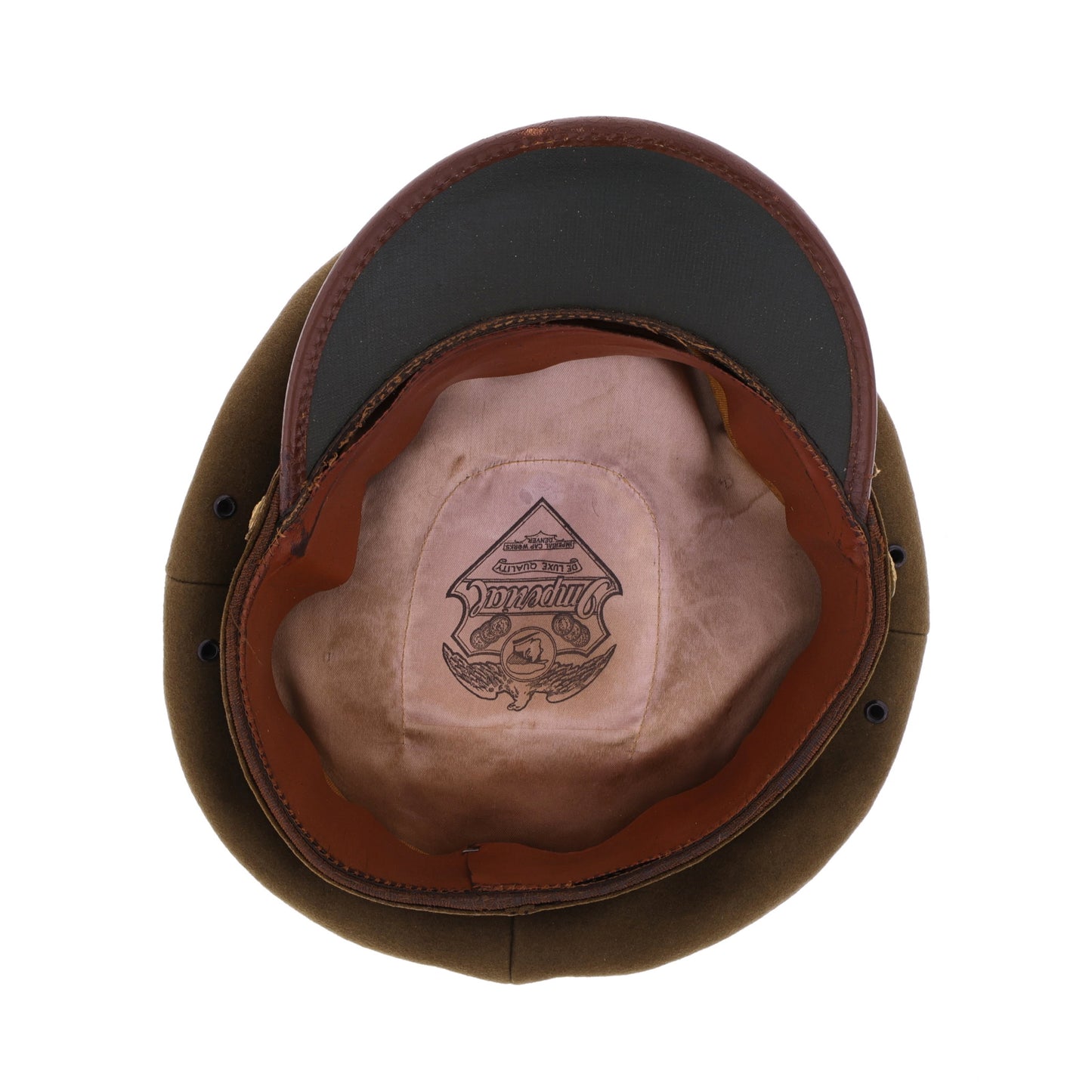 WWII U.S. Army Enlisted Man's Wool Crusher Cap by Imperial Cap Works (Size 6 7/8)
