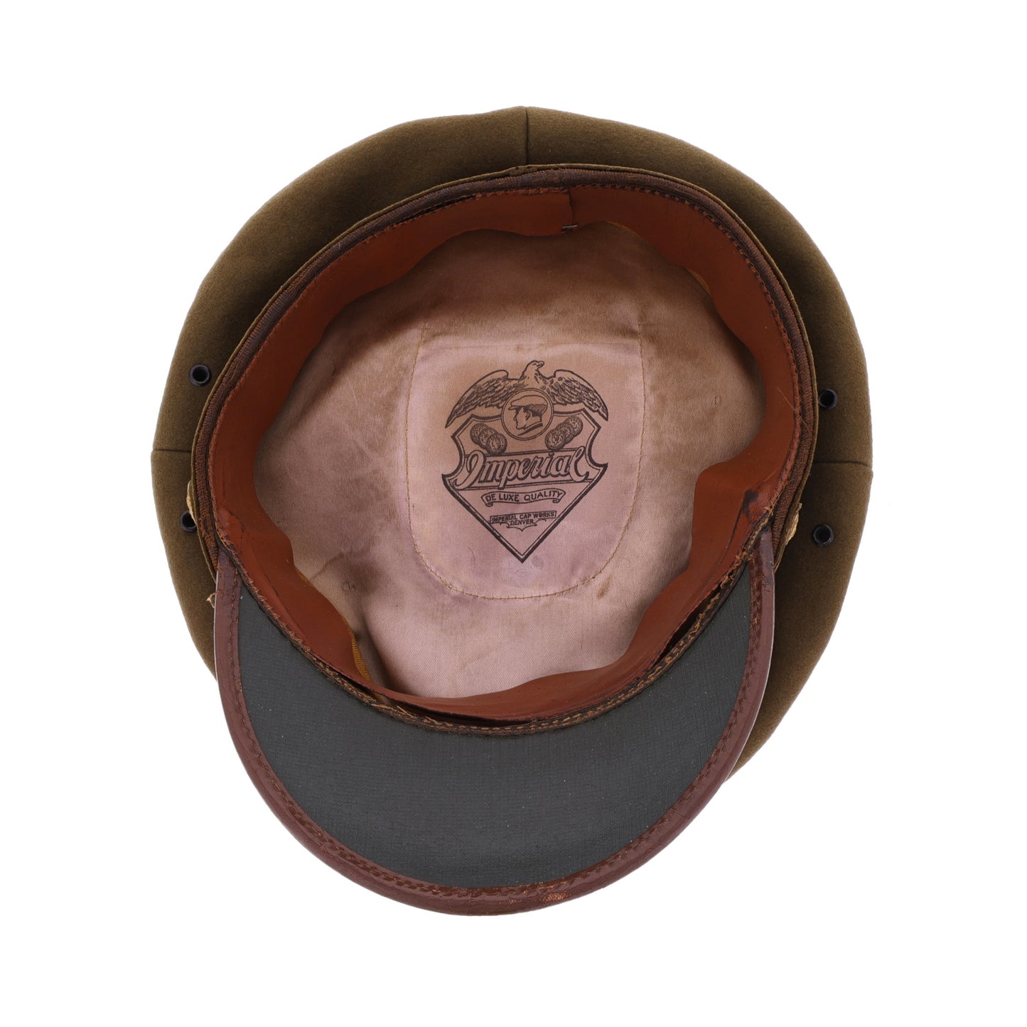 WWII U.S. Army Enlisted Man's Wool Crusher Cap by Imperial Cap Works (Size 6 7/8)