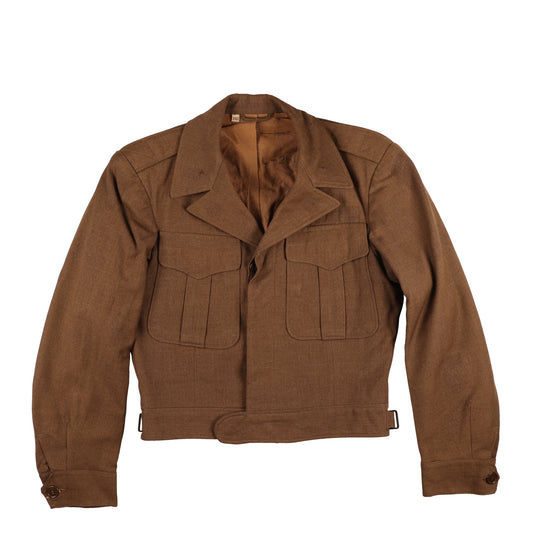 WWII U.S. Army Ike Jacket by Phila. Quartermaster Depot Identified to Sgt. Ray R. Leach (Size 34R)