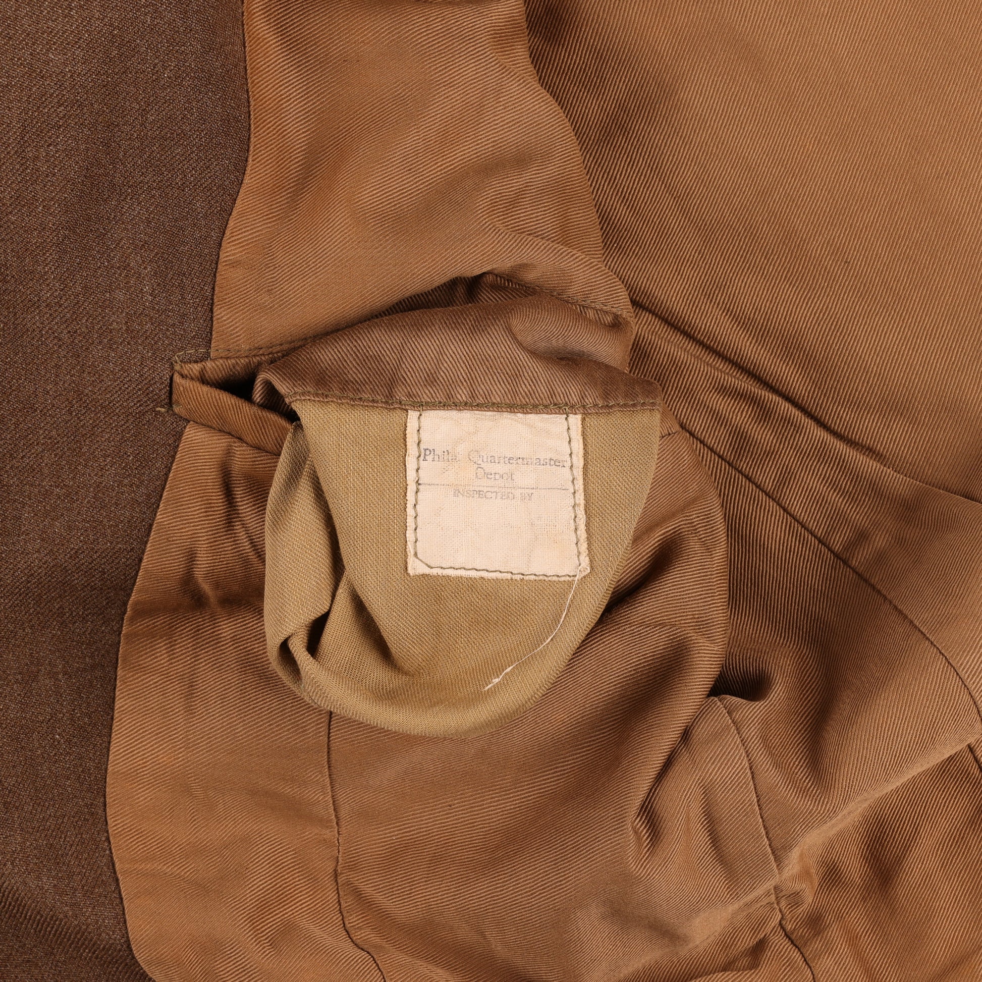 WWII U.S. Army Ike Jacket by Phila. Quartermaster Depot Identified to Sgt. Ray R. Leach (Size 34R)