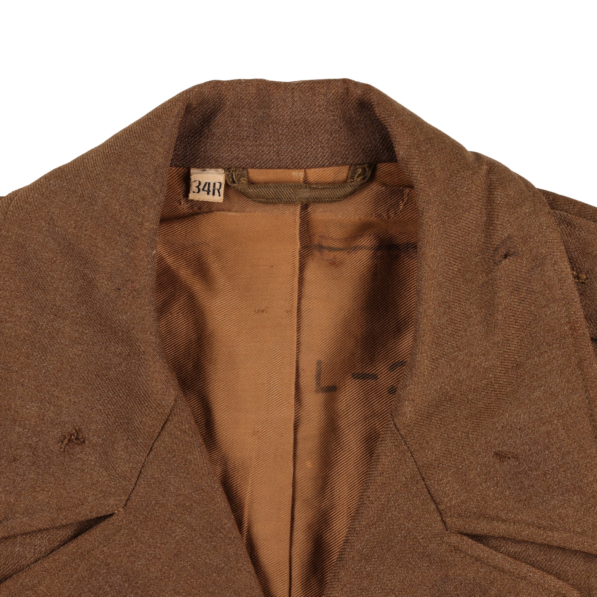 WWII U.S. Army Ike Jacket by Phila. Quartermaster Depot Identified to Sgt. Ray R. Leach (Size 34R)