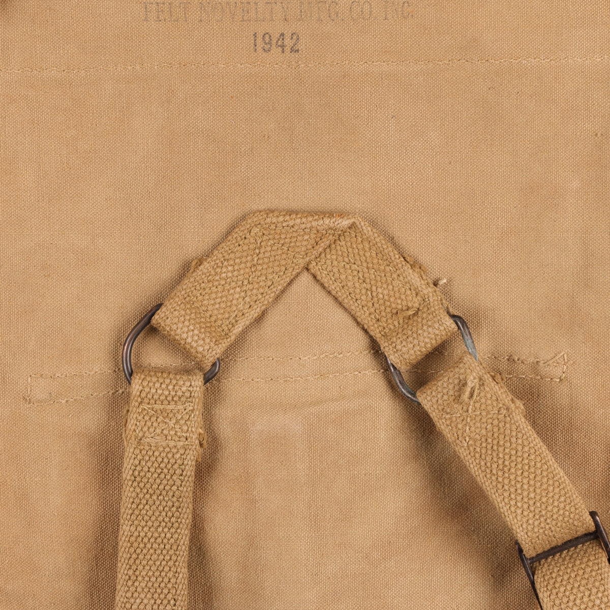 WWII U.S. Army M1928 Haversack by Felt Novelty Mfg. Co., Inc. Marked with Laundry Number (1942)