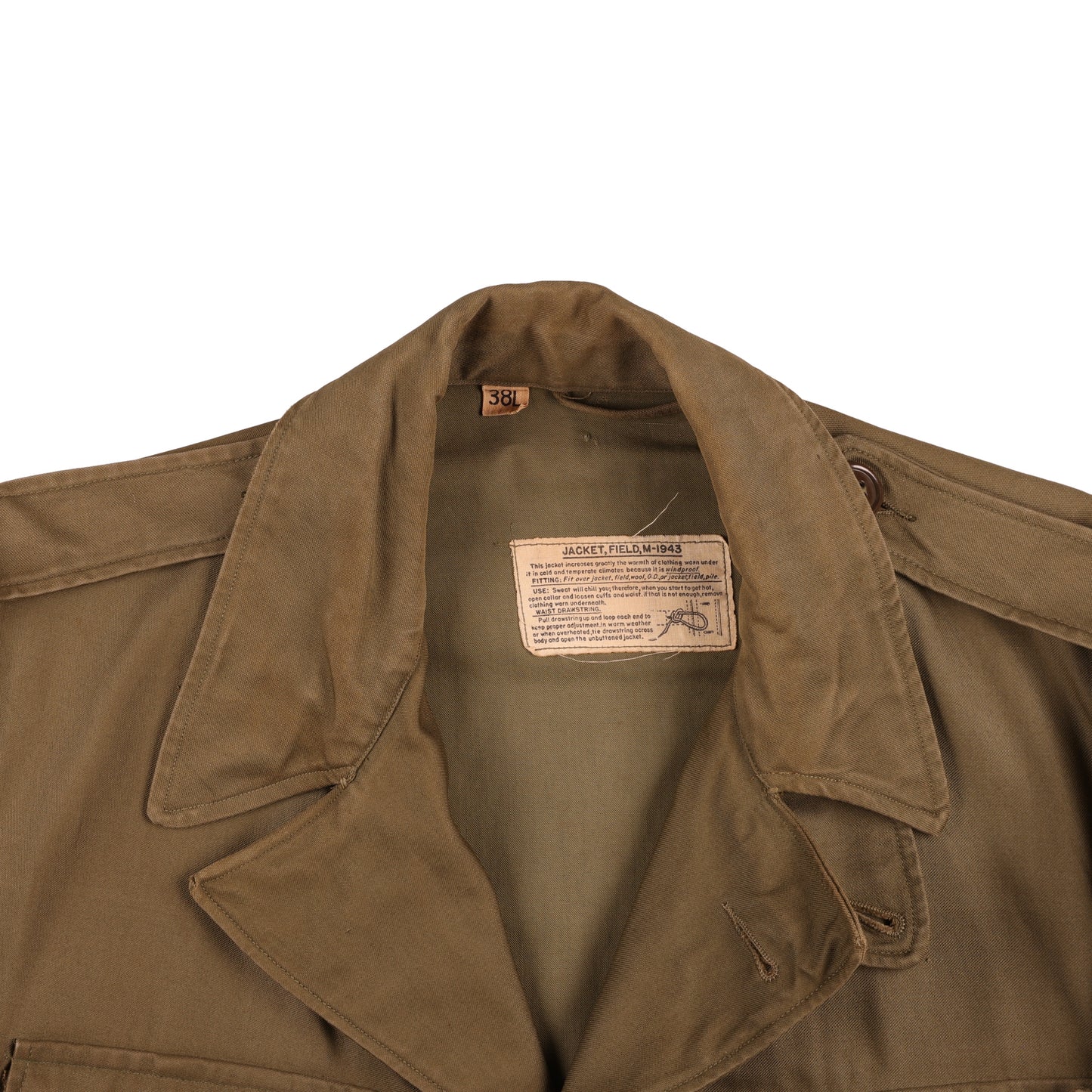 WWII U.S. Army M1943 Field Jacket by Stanley's Sportswear Size 38L (1945)