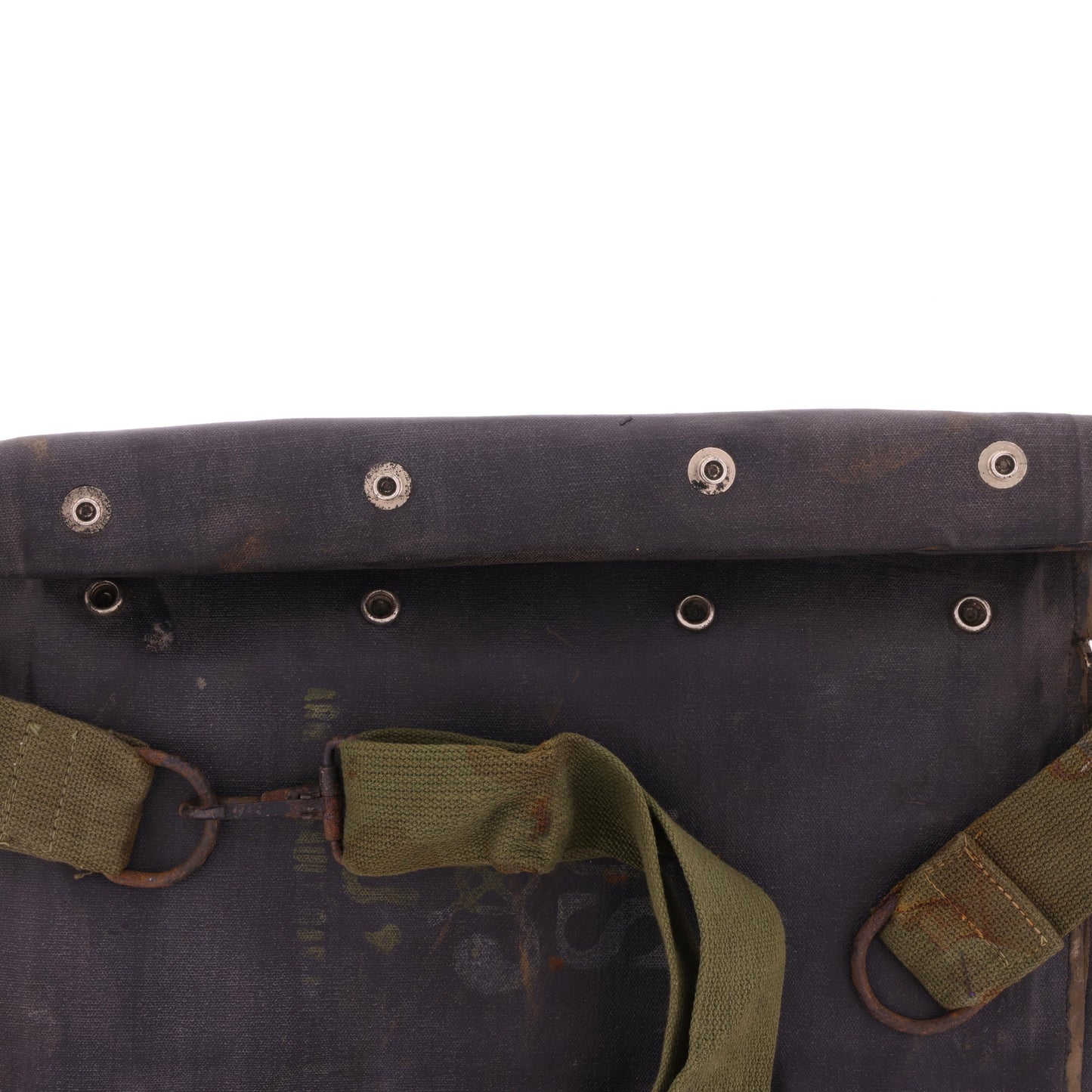WWII U.S. Army M7 Rubberized Gas Mask Bag Used by D-Day Forces