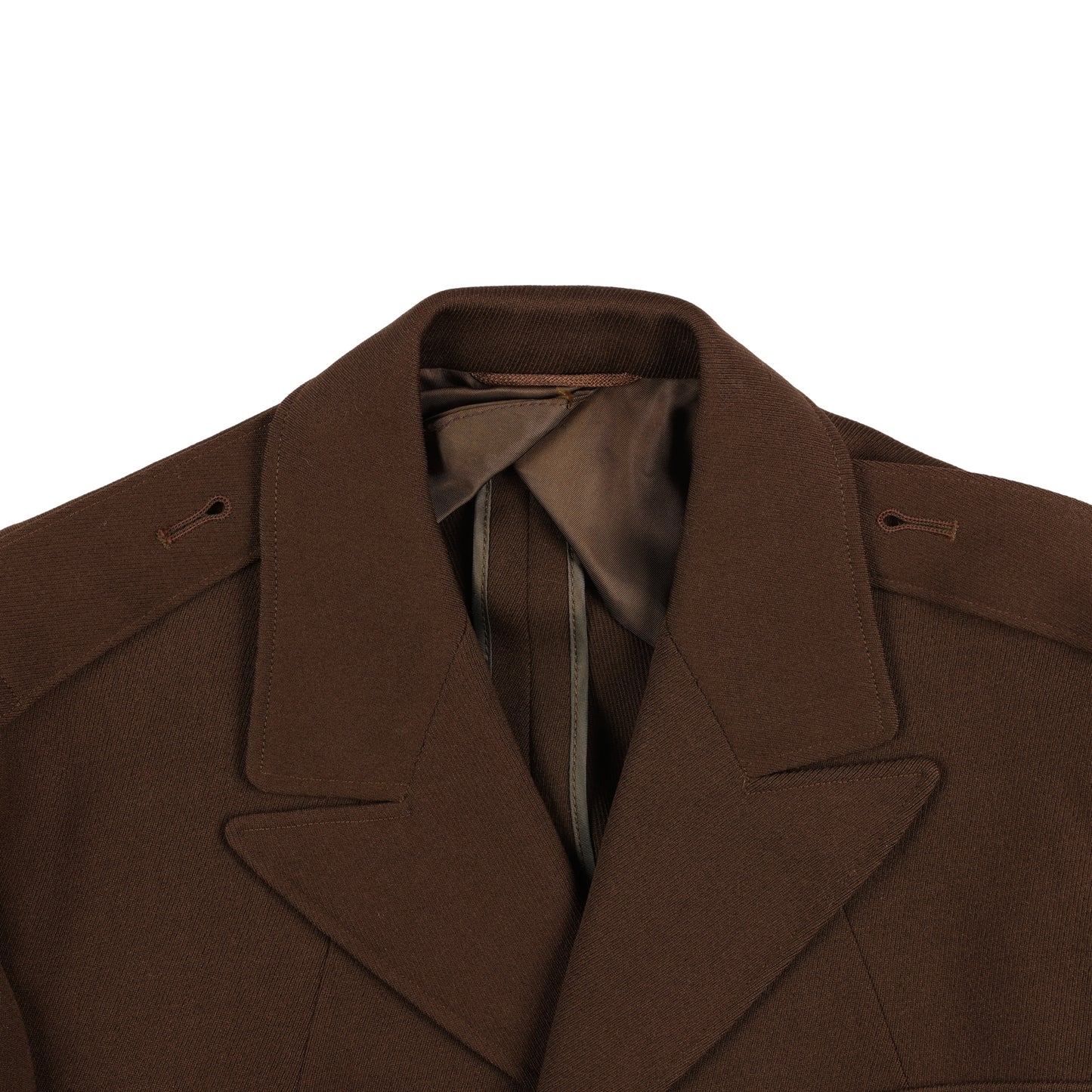 WWII U.S. Army Officer's Chocolate Wool Service Jacket by Phila. Q.M. Depot Named to "Wexler" Size 38R (1944)