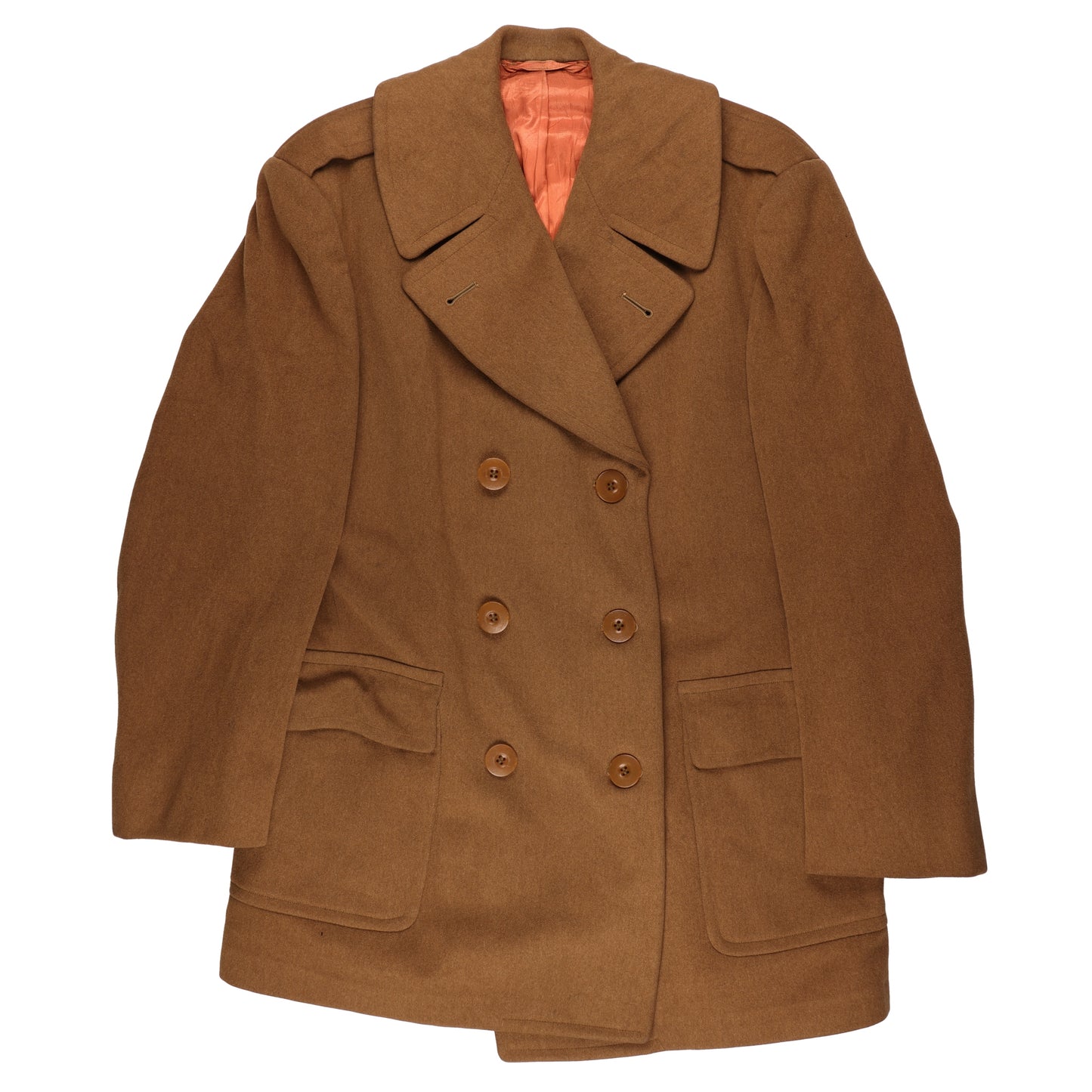 WWII U.S. Army Officer's Doeskin Wool Short Overcoat by Phila. Q.M. Depot Size 39R (1944)
