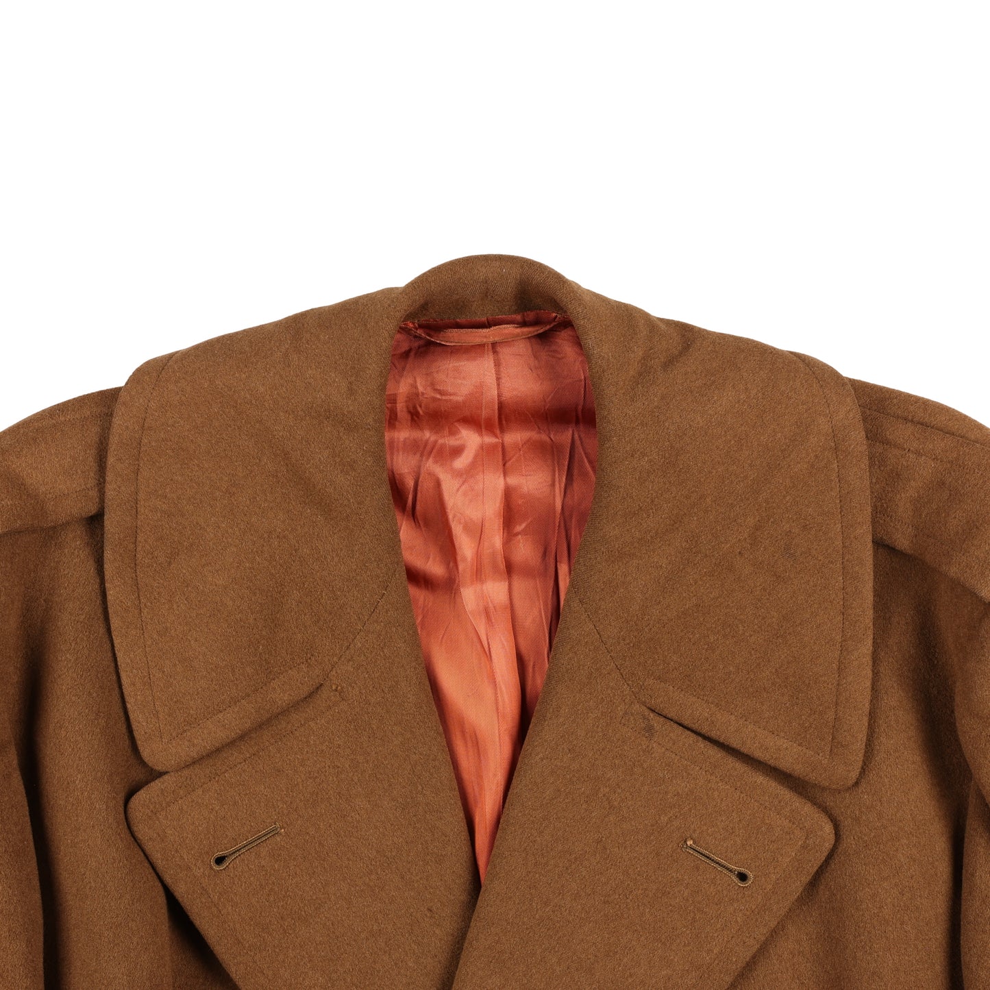 WWII U.S. Army Officer's Doeskin Wool Short Overcoat by Phila. Q.M. Depot Size 39R (1944)