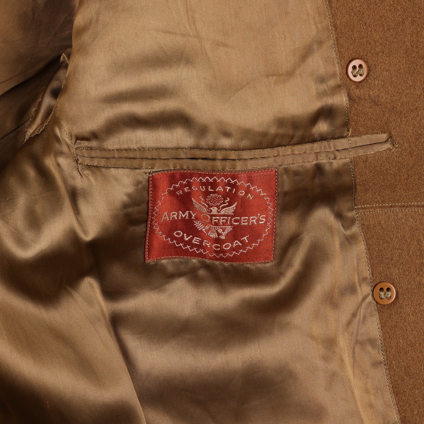 WWII U.S. Army Officer's Doeskin Wool Short Overcoat by Schloss Bros. & Co., Inc. (1942)