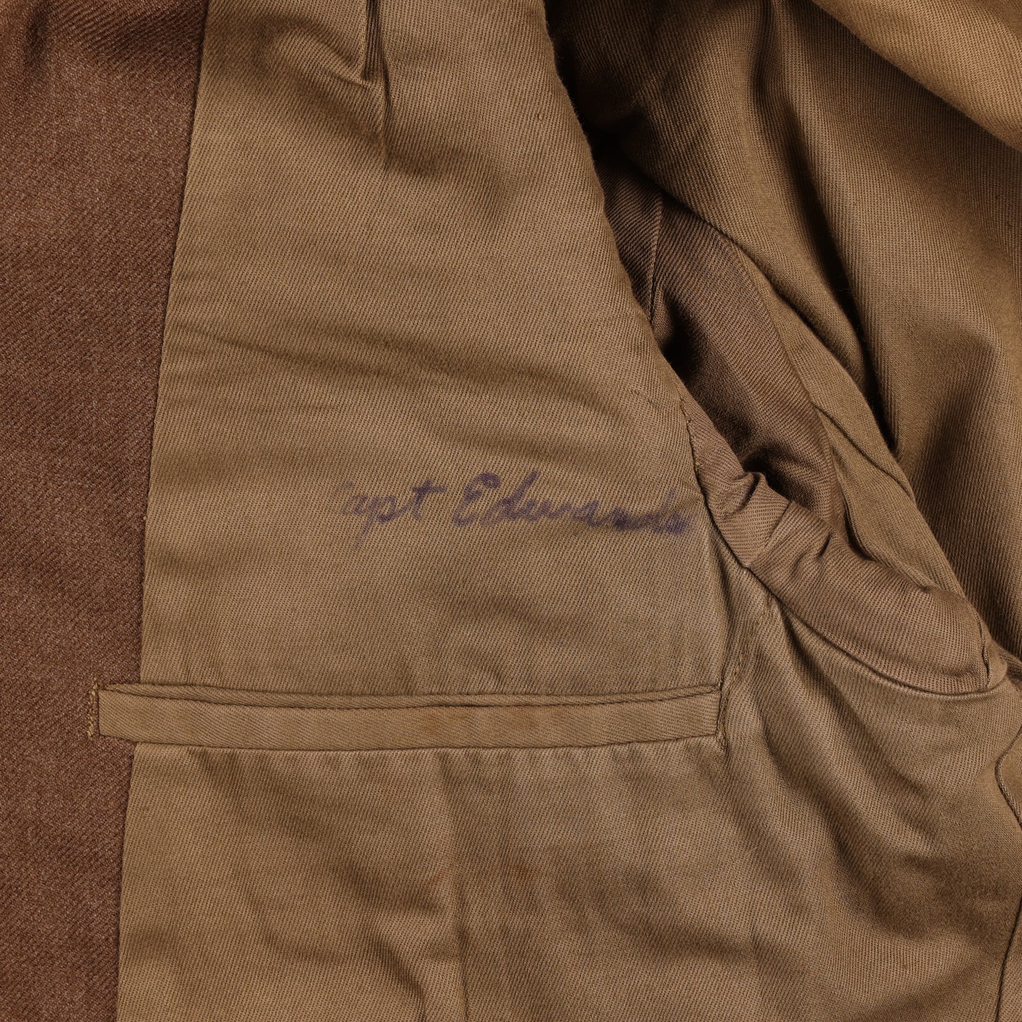 WWII U.S. Army Officer's Ike Jacket by Kravitz Clothing Co. Identified to Capt. Frank B. Edwards Size 36R (1944)