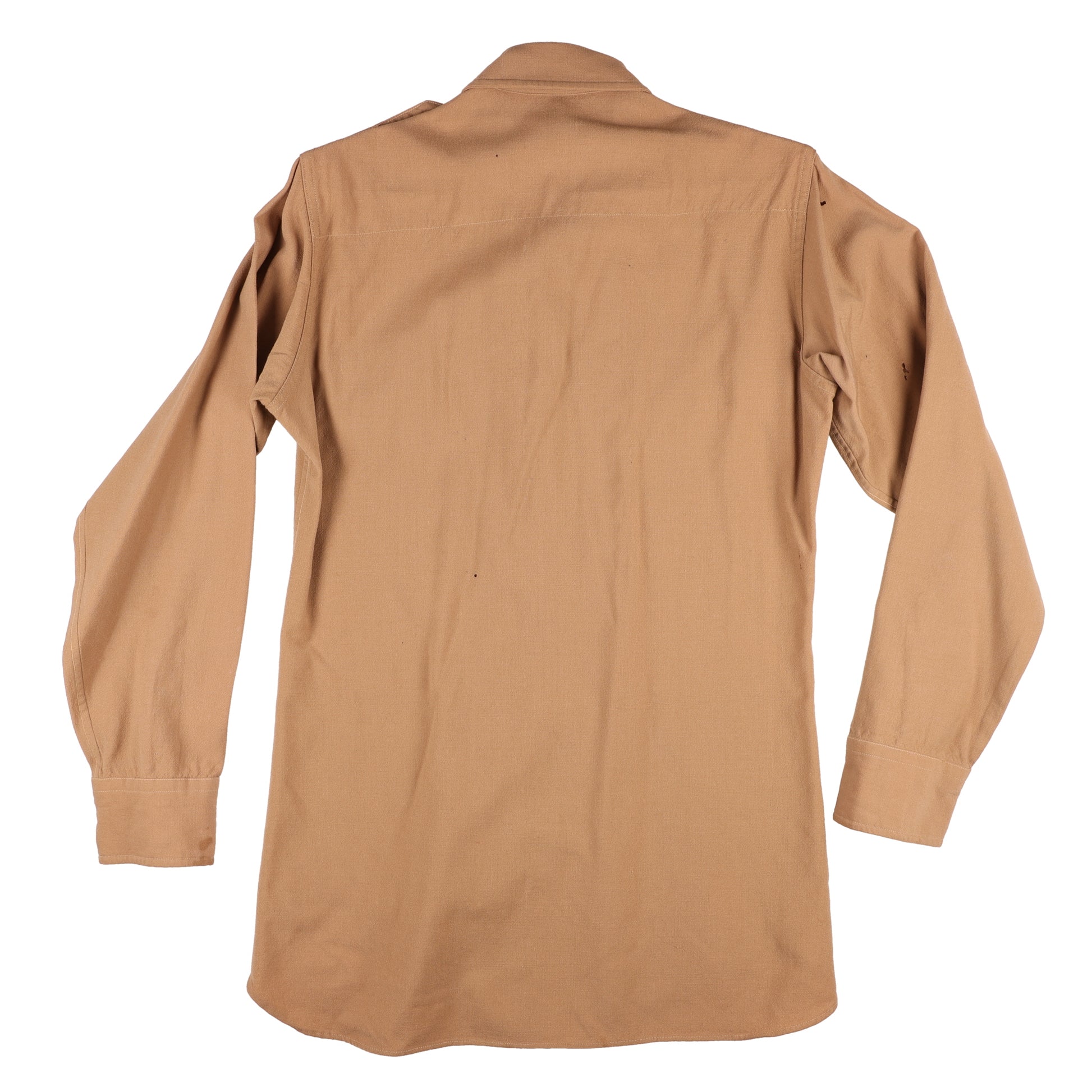 WWII U.S. Army Officer's Khaki Wool Service Shirt by Coronet Military Uniforms (Size 14 1/2 x 33)