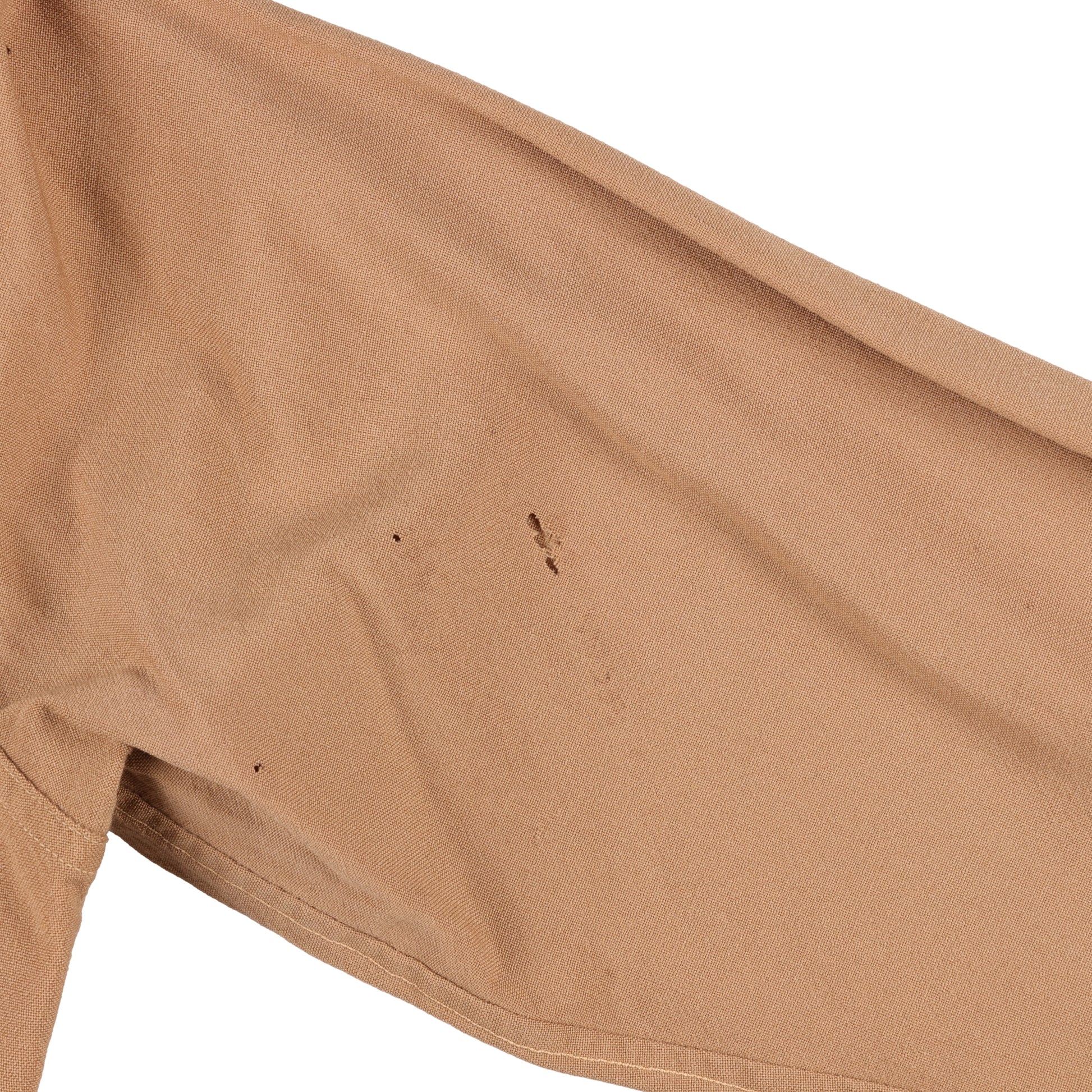 WWII U.S. Army Officer's Khaki Wool Service Shirt by Coronet Military Uniforms (Size 14 1/2 x 33)