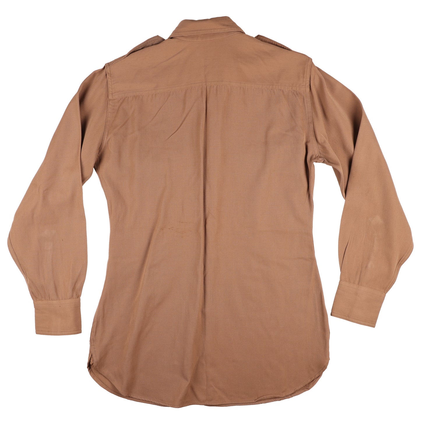WWII U.S. Army Officer's Khaki Wool Service Shirt by Jackson Raymond Co., Inc. (Size 14 x 32)