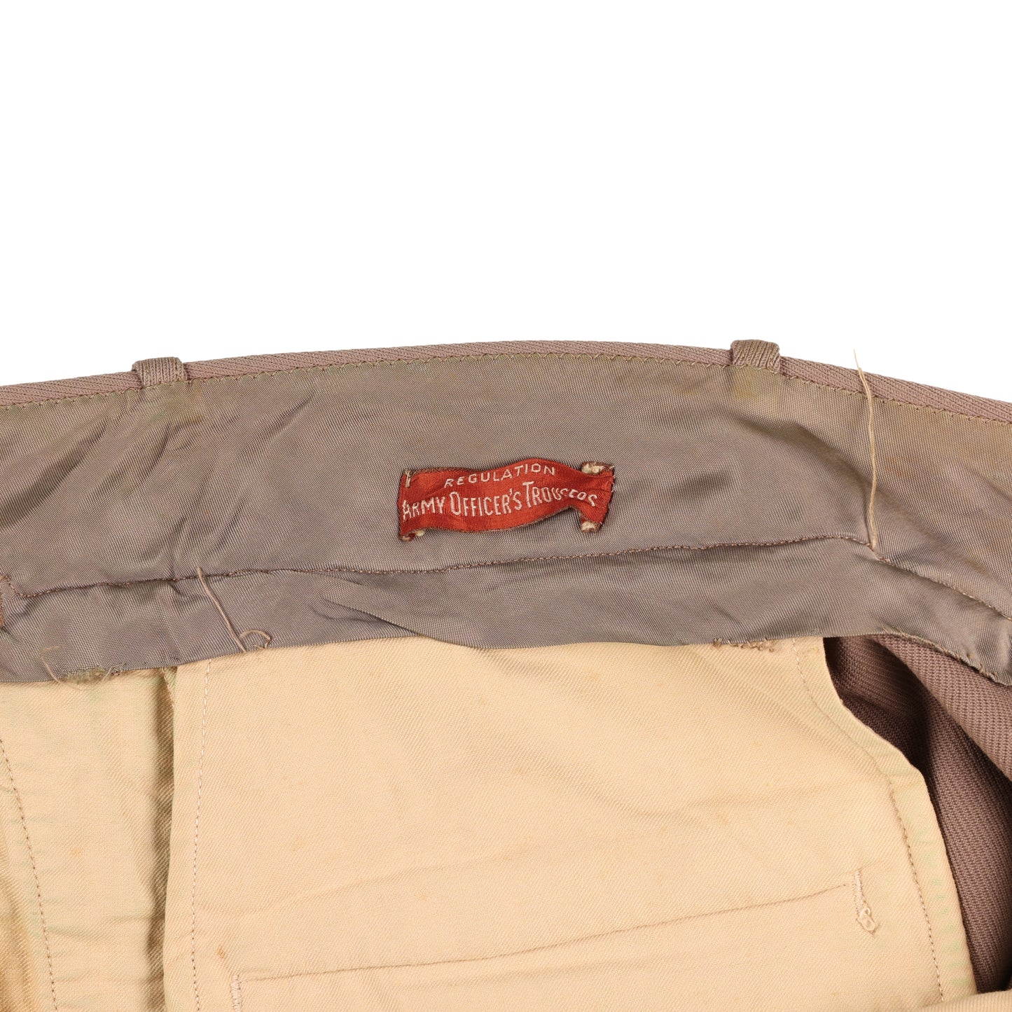 WWII U.S. Army Officer's Pink Wool Service Trousers Named to "H. R. Hamner" & "I. Briggs"