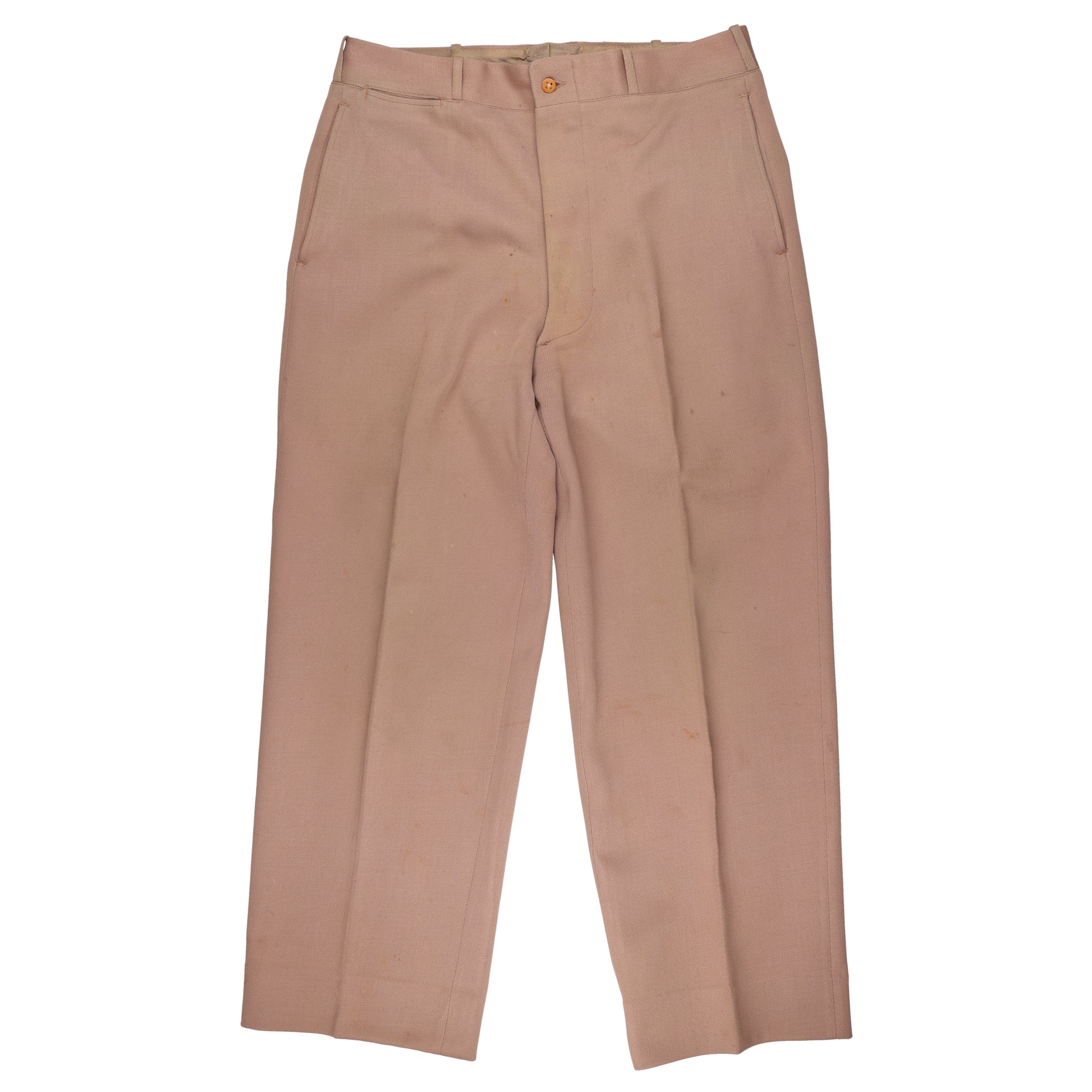 WWII U.S. Army Officer's Pink Wool Service Trousers Named to "H. R. Hamner" & "I. Briggs"