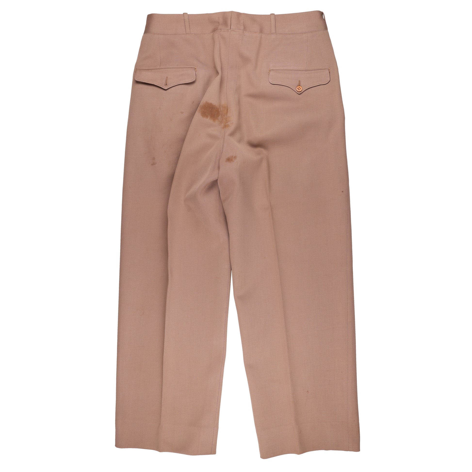 WWII U.S. Army Officer's Pink Wool Service Trousers Named to "H. R. Hamner" & "I. Briggs"
