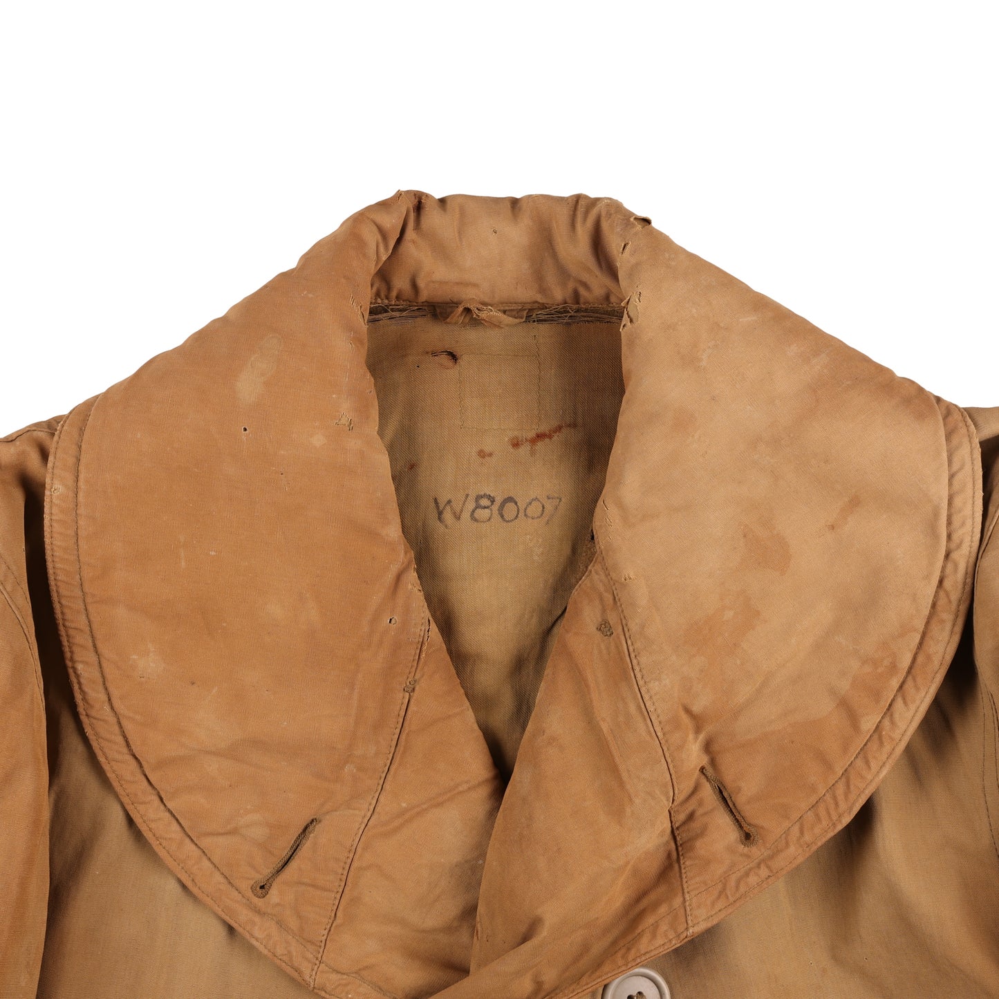 WWII U.S. Army T/Sgt.'s M1938 Mackinaw Jeep Coat Marked with Laundry Number