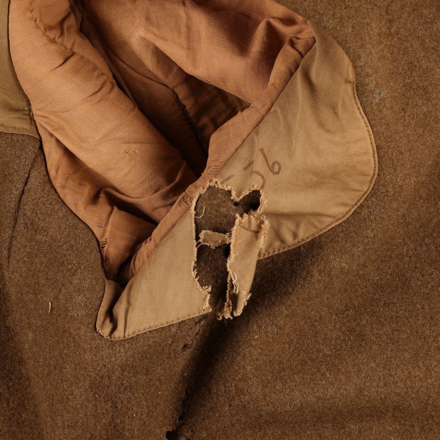 WWII U.S. Army T/Sgt.'s M1938 Mackinaw Jeep Coat Marked with Laundry Number