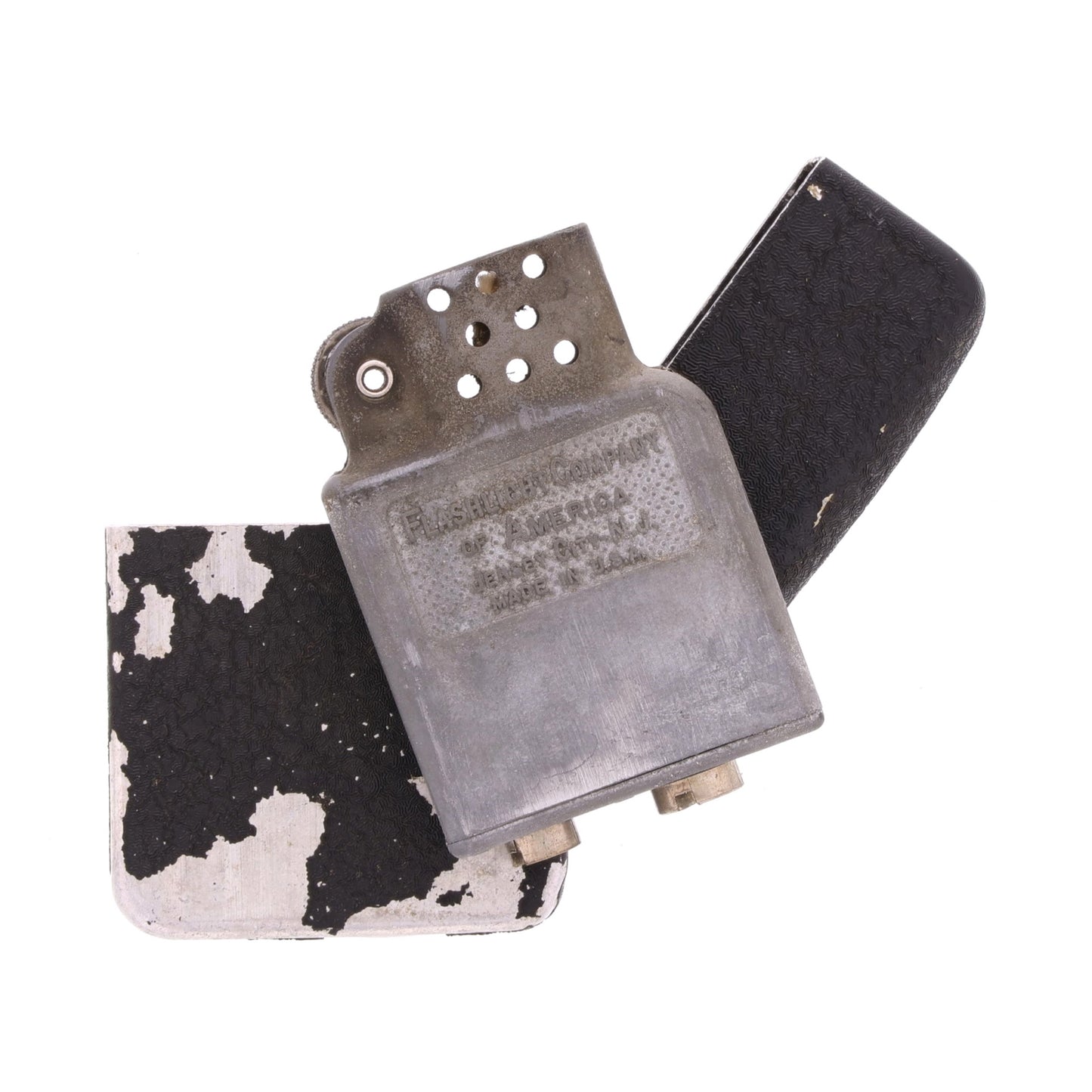 WWII U.S. Berkeley Windproof Lighter with Black Crackle Finish