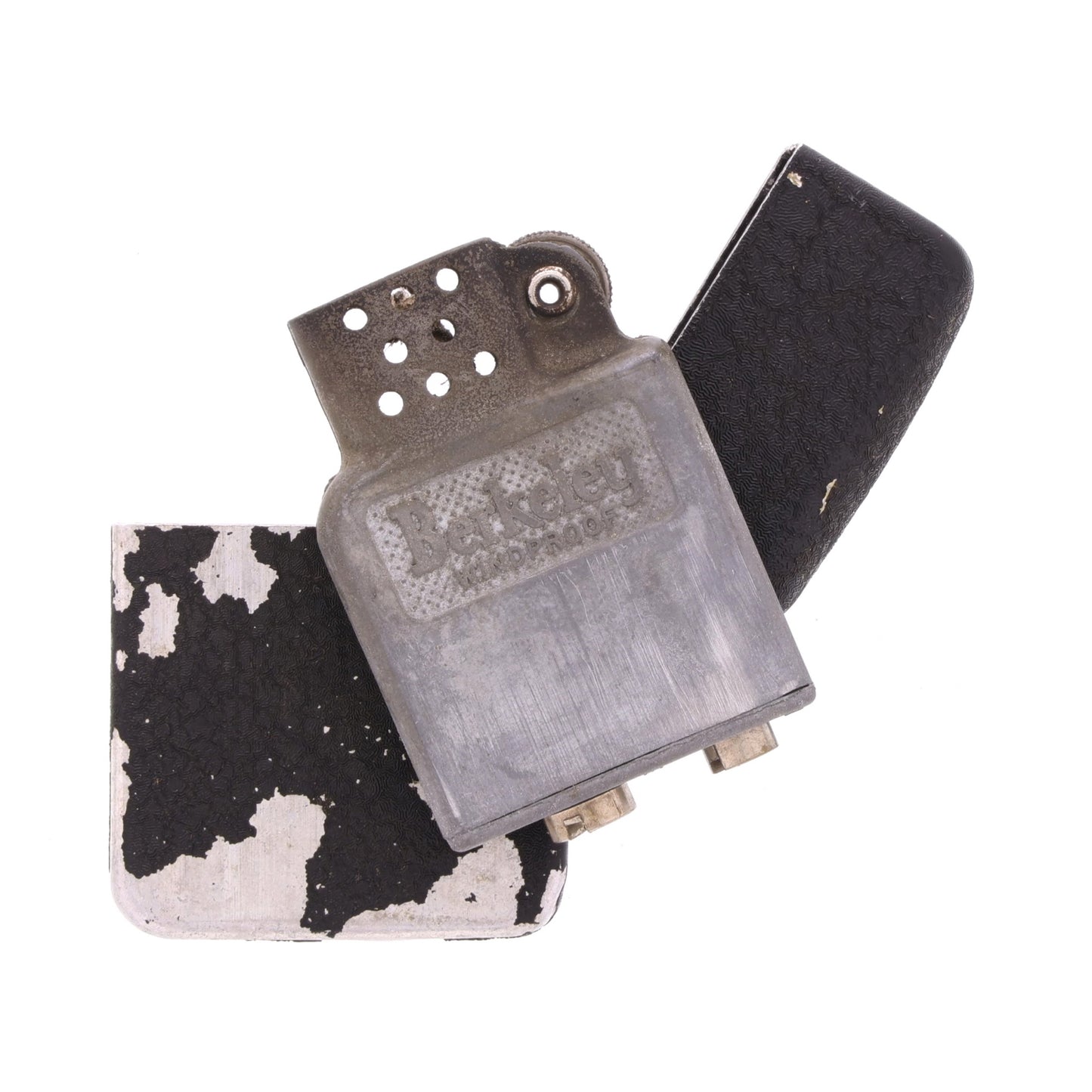 WWII U.S. Berkeley Windproof Lighter with Black Crackle Finish