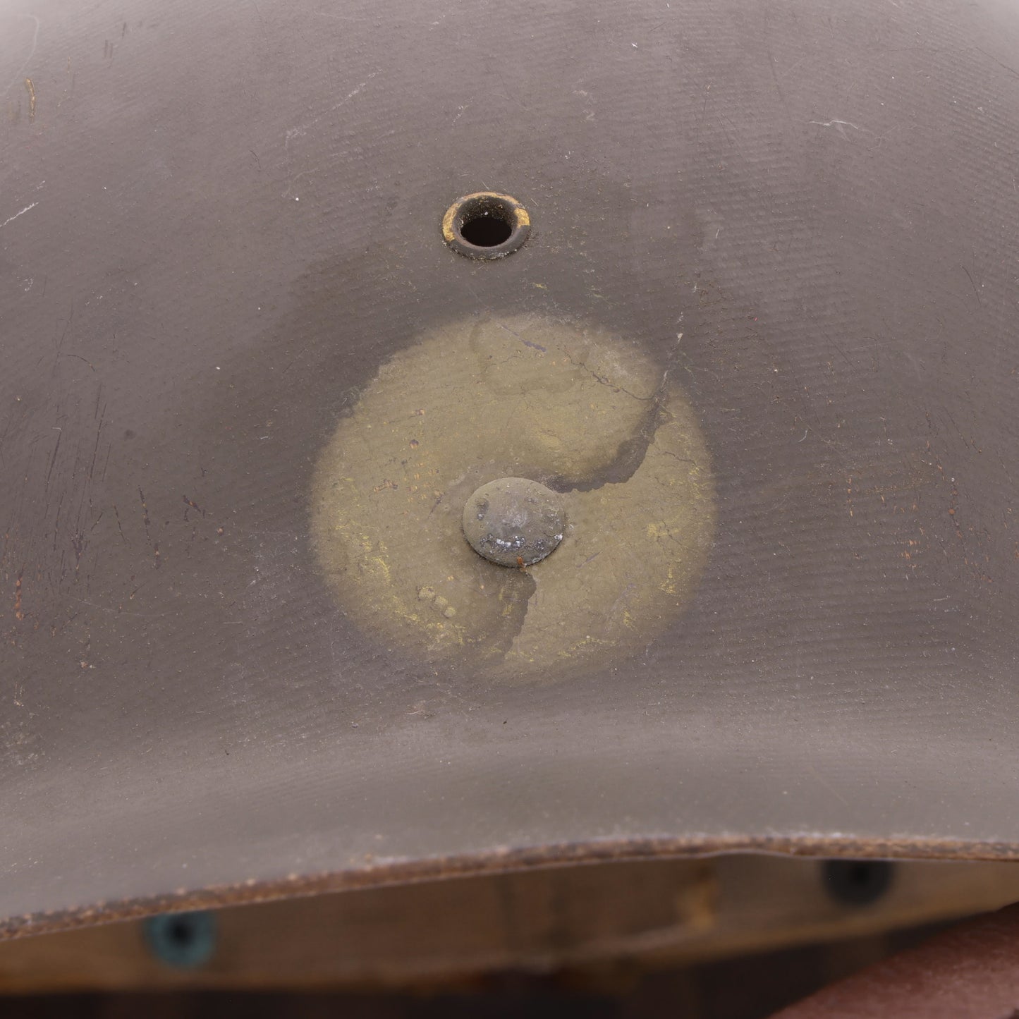 WWII U.S. Inland M-1 Helmet Liner with Rayon Suspension Identified to Abraham Cohen (1942)