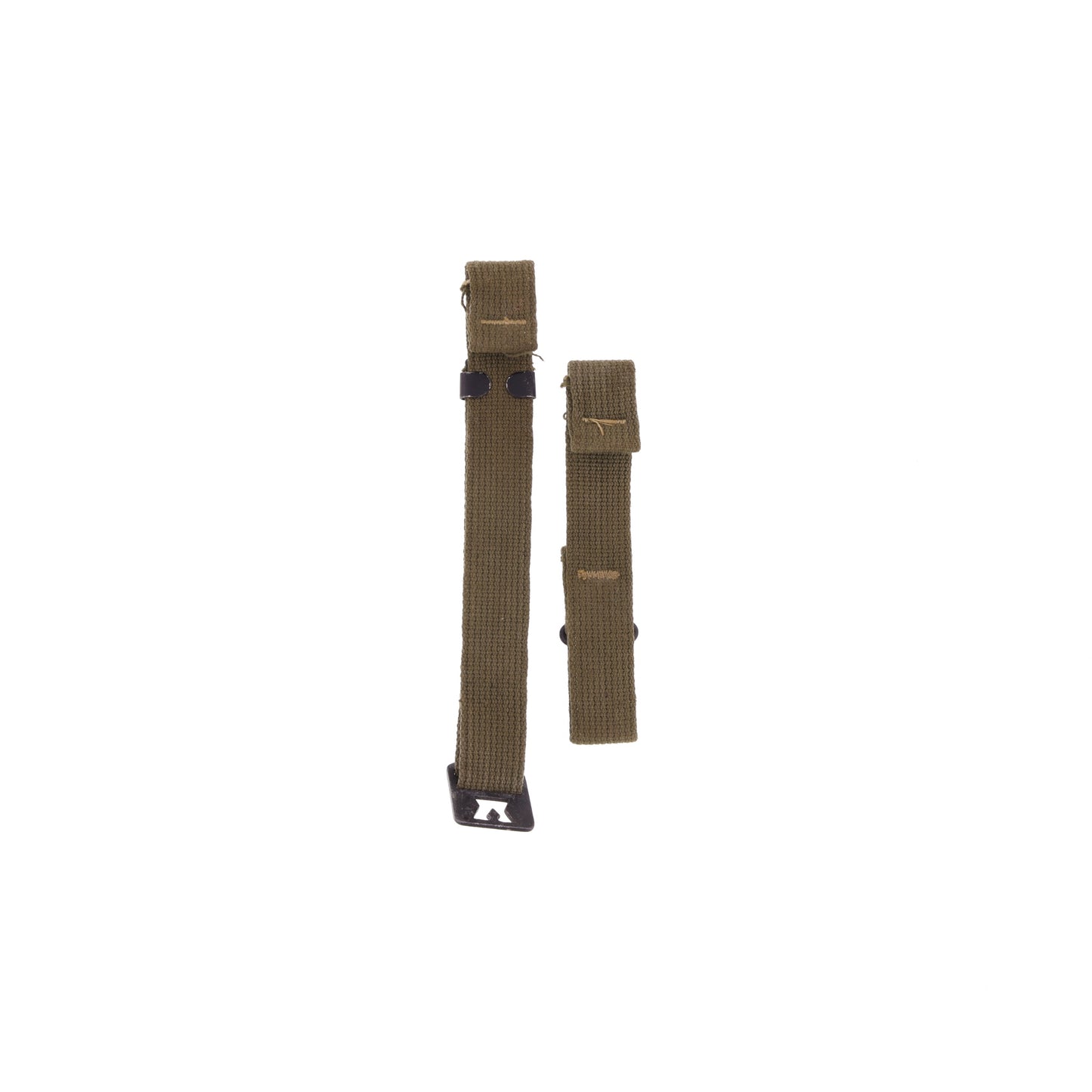 WWII U.S. M-1 Helmet Chinstraps with OD#7 Webbing