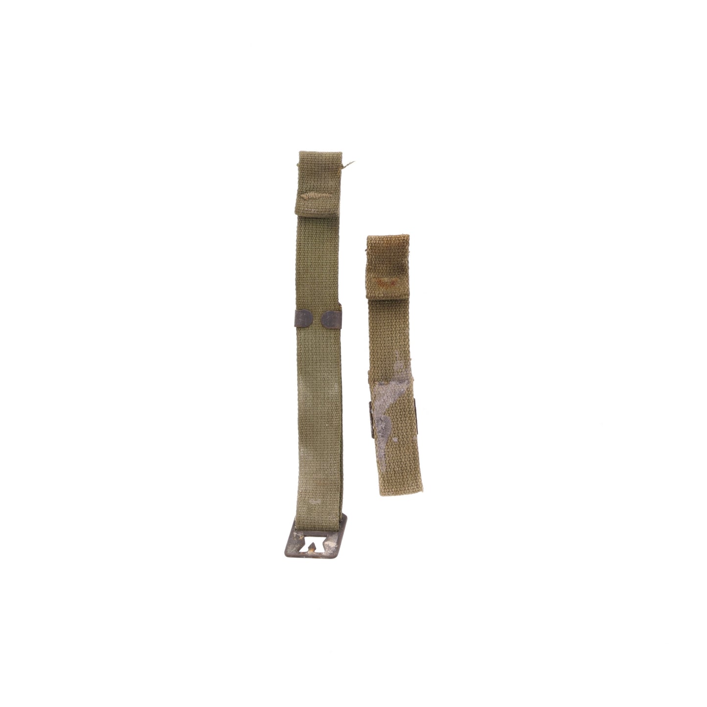 WWII U.S. M-1 Helmet Chinstraps with OD#7 Webbing