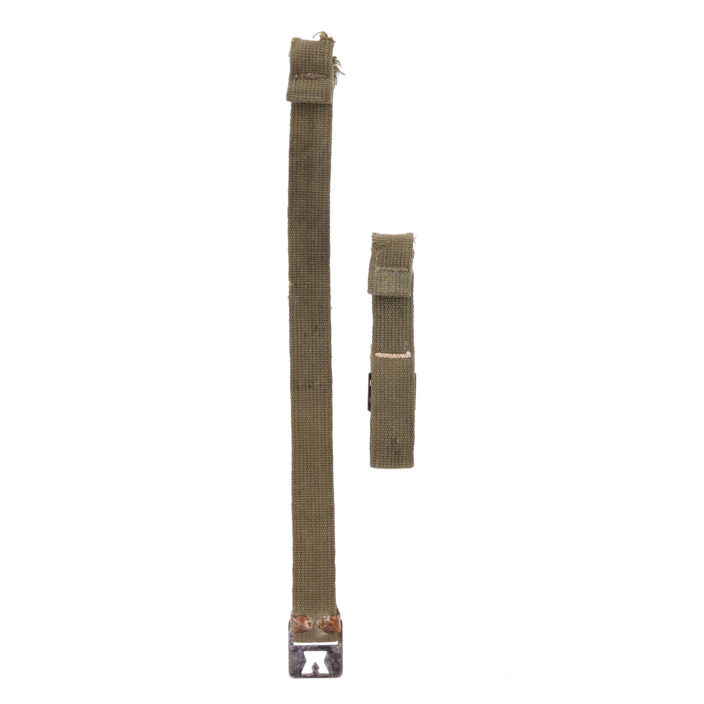 WWII U.S. M-1 Helmet Chinstraps with OD#7 Webbing