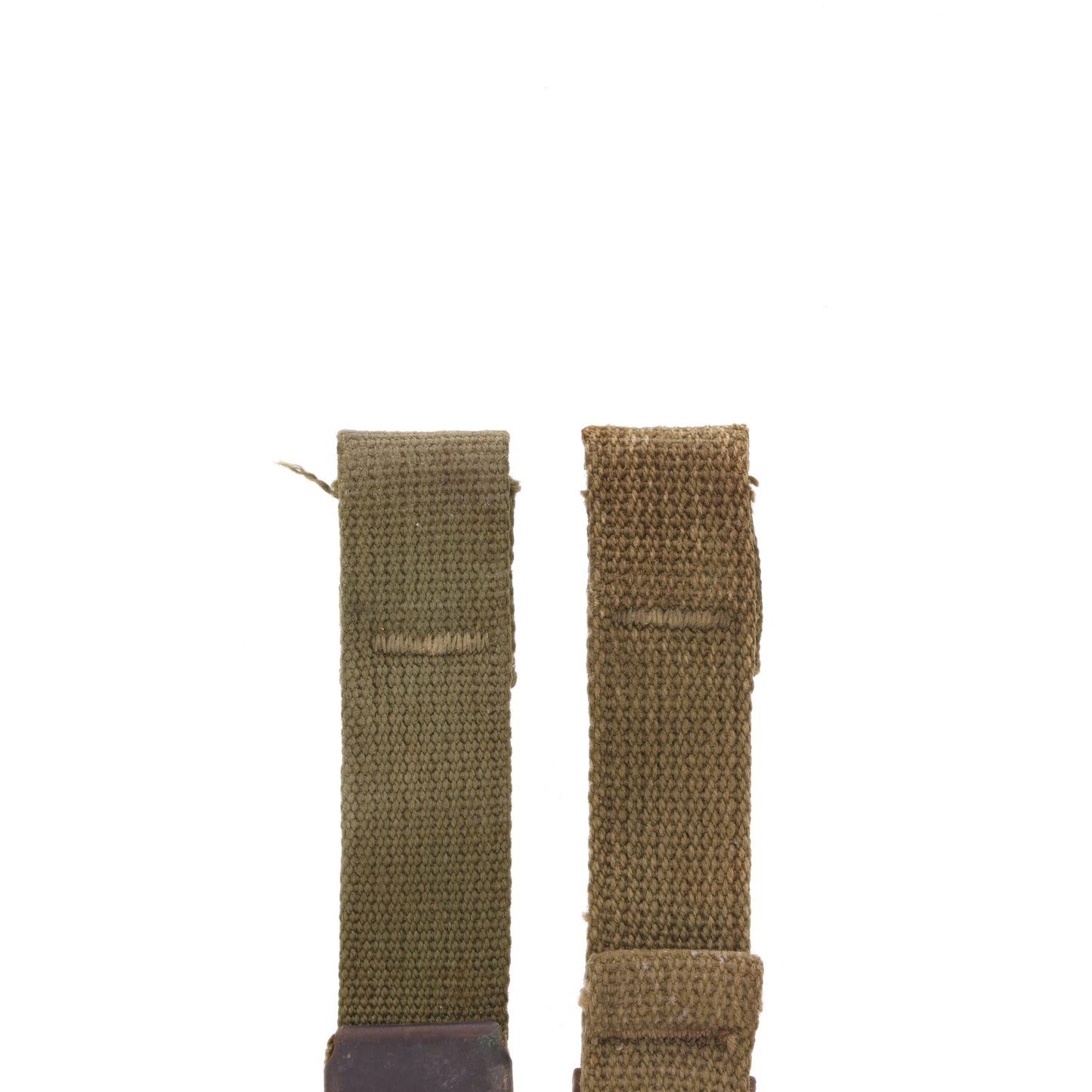 WWII U.S. M-1 Helmet Chinstraps with OD#7 Webbing