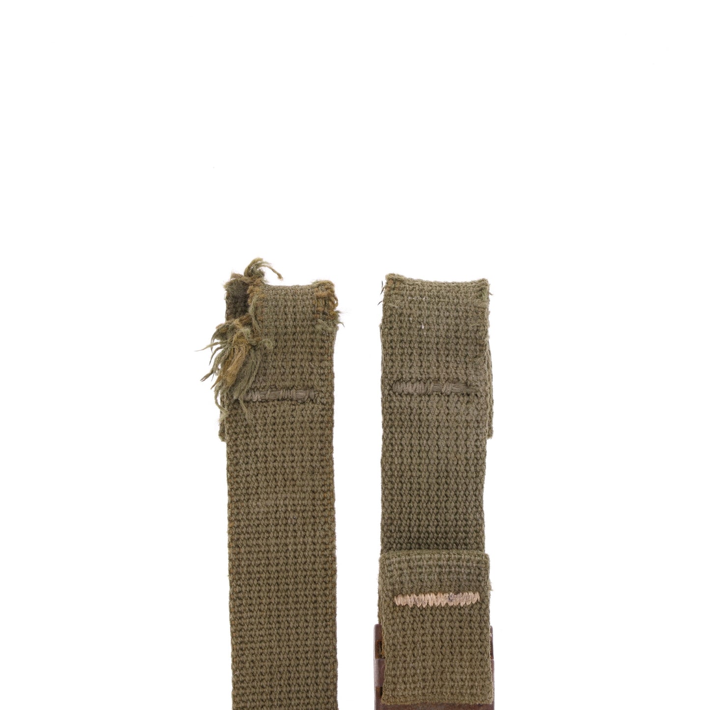 WWII U.S. M-1 Helmet Chinstraps with OD#7 Webbing