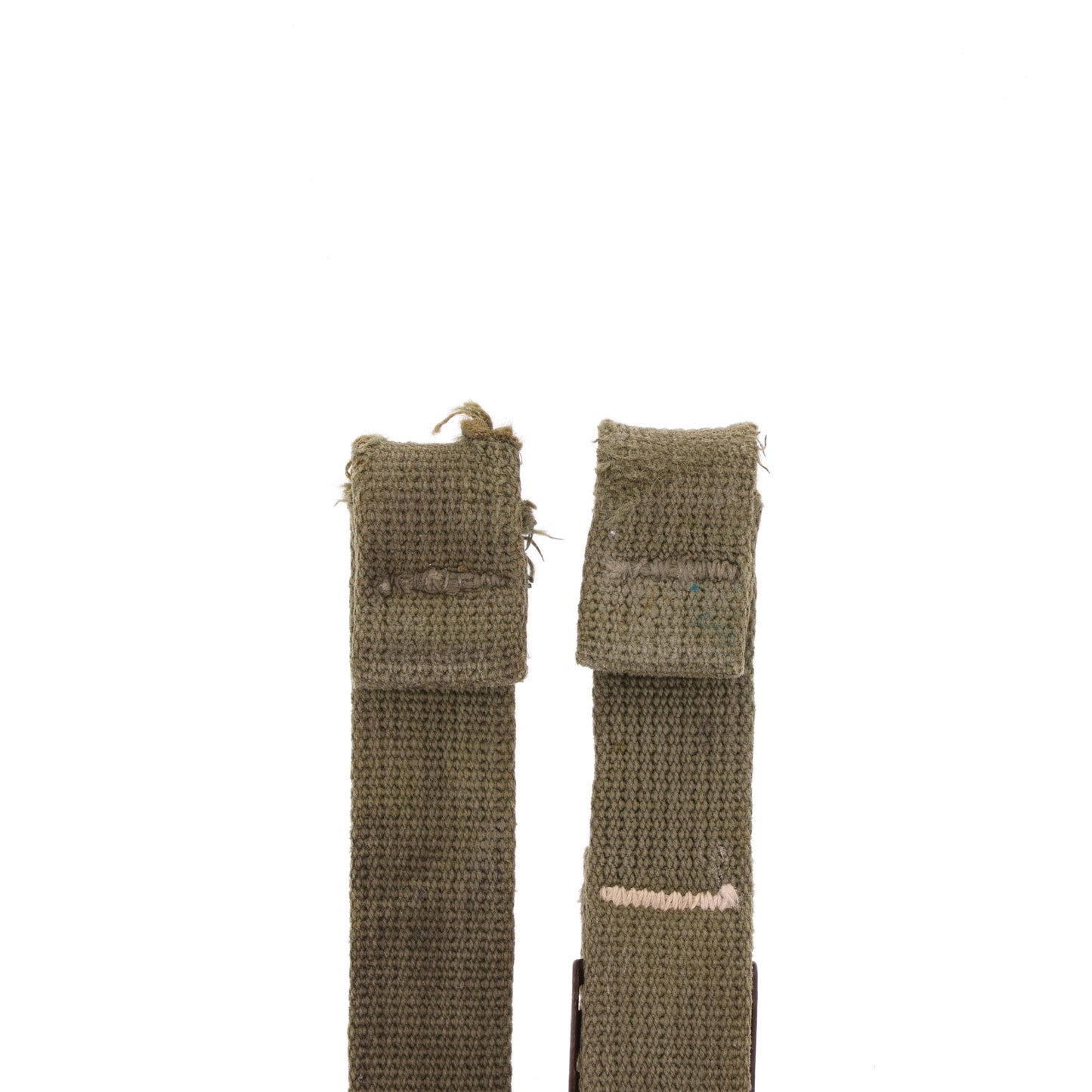WWII U.S. M-1 Helmet Chinstraps with OD#7 Webbing