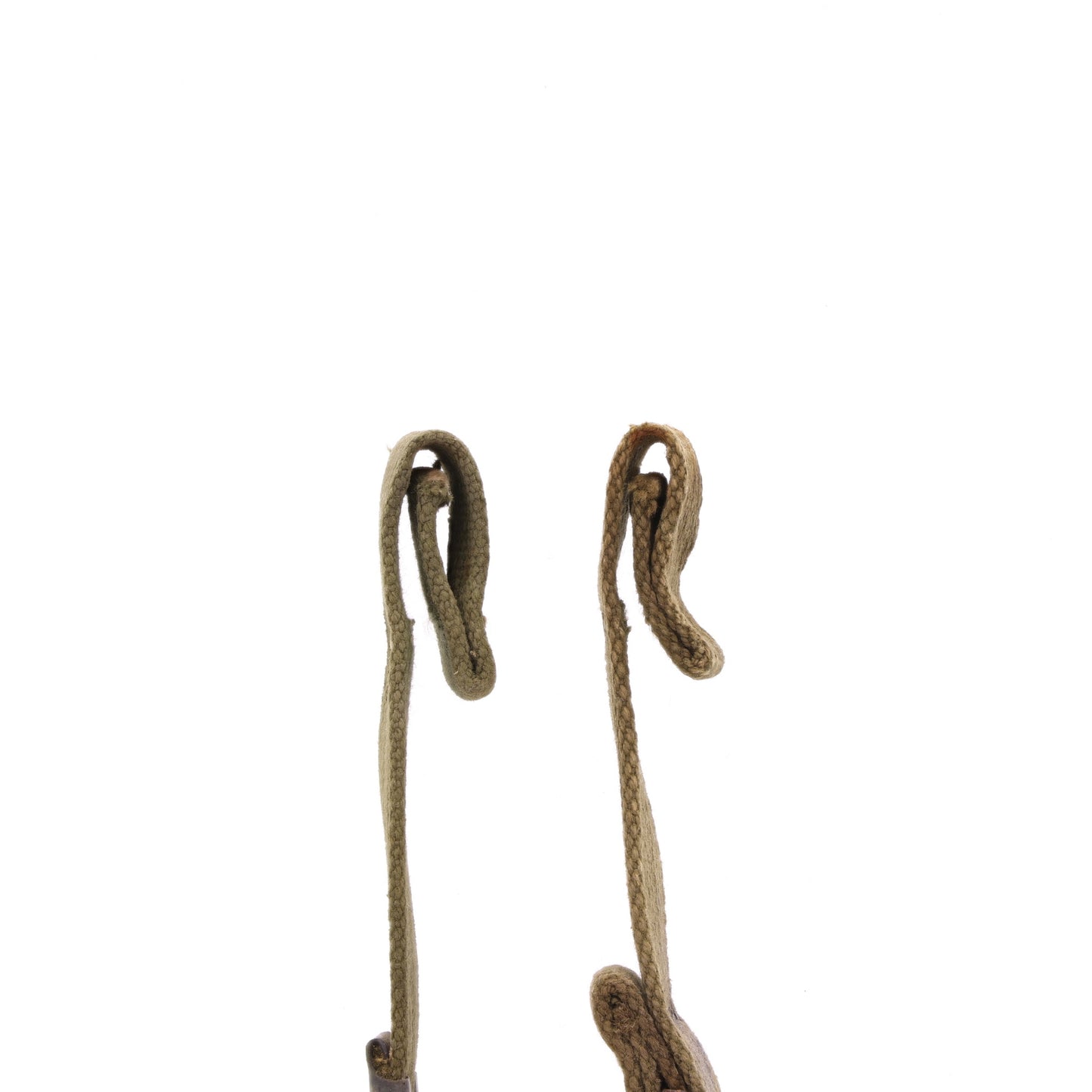 WWII U.S. M-1 Helmet Chinstraps with OD#7 Webbing