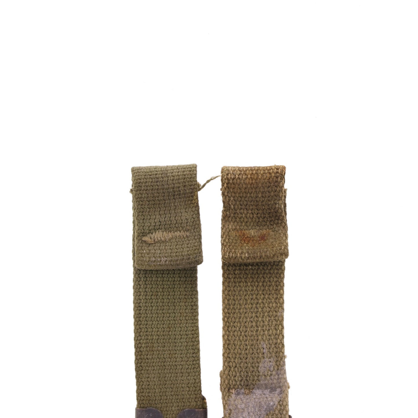 WWII U.S. M-1 Helmet Chinstraps with OD#7 Webbing