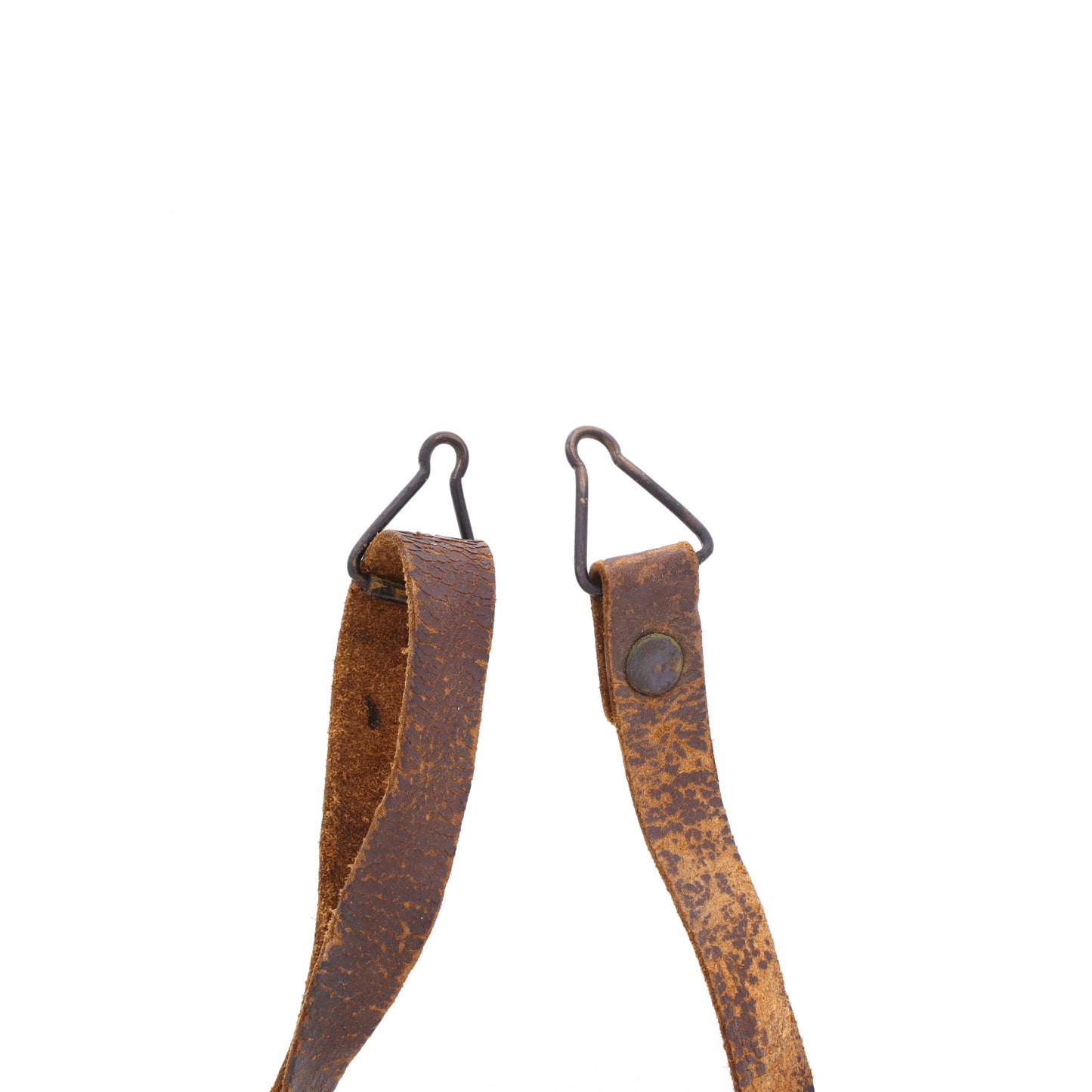 WWII U.S. M-1 Helmet Liner Leather Chinstrap with Black Buckle