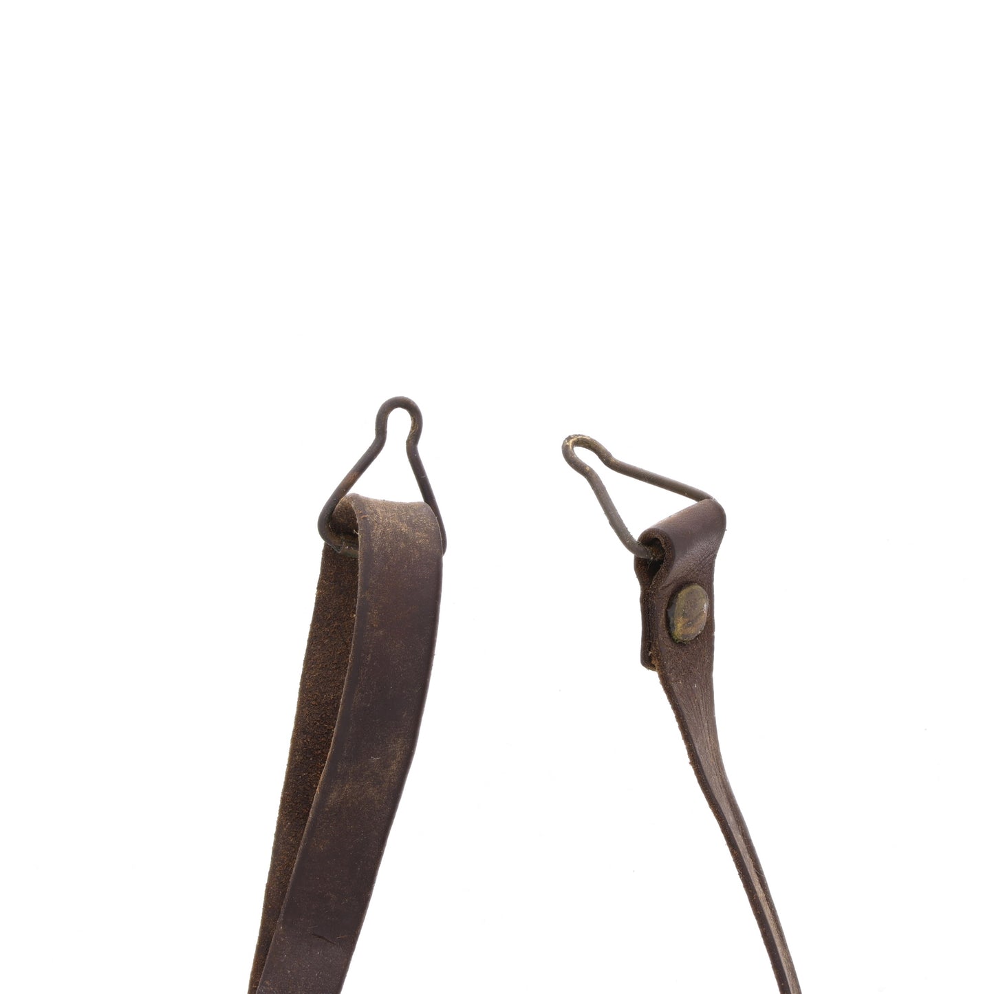 WWII U.S. M-1 Helmet Liner Leather Chinstrap with Black Buckle