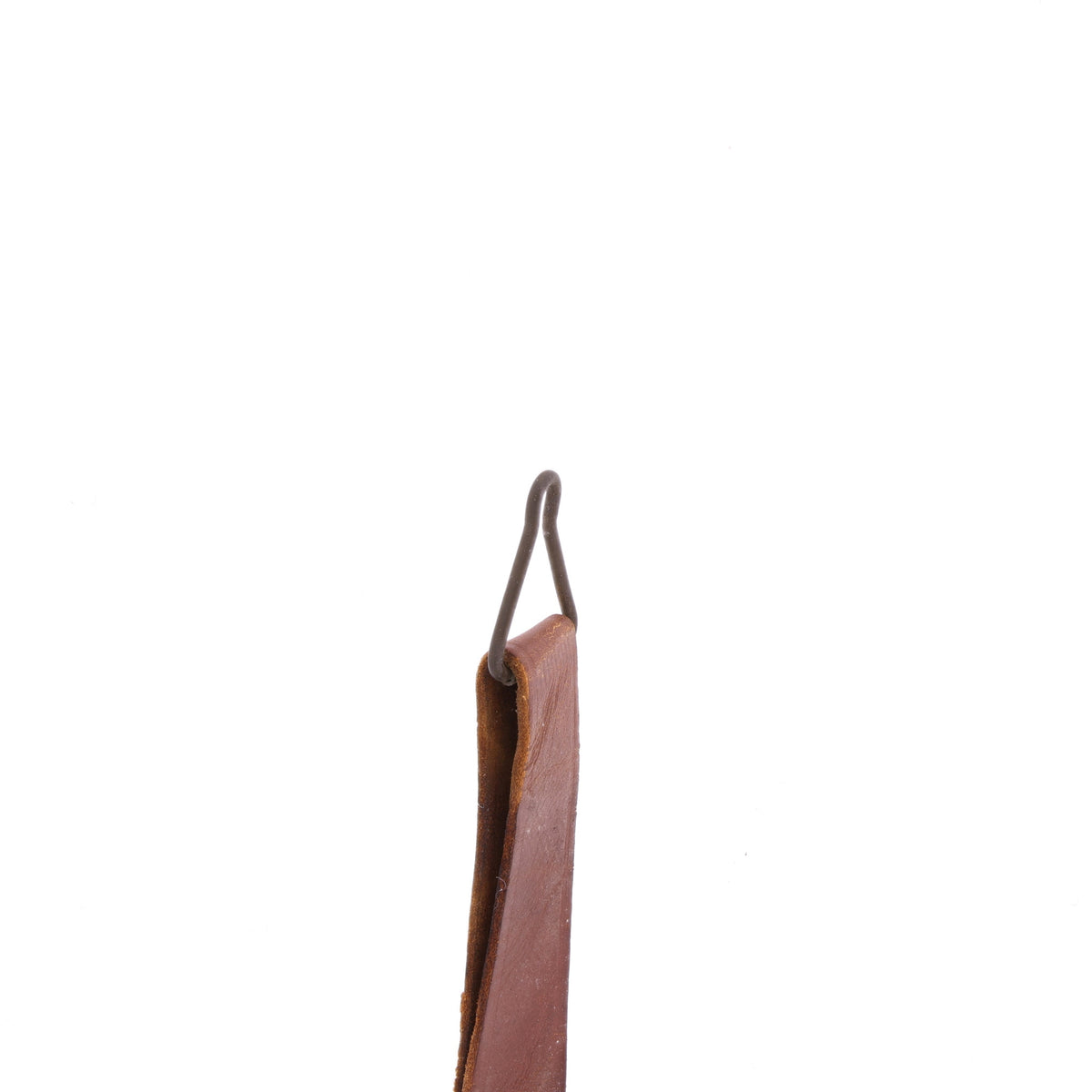 WWII U.S. M-1 Helmet Liner Leather Chinstrap with Green Buckle