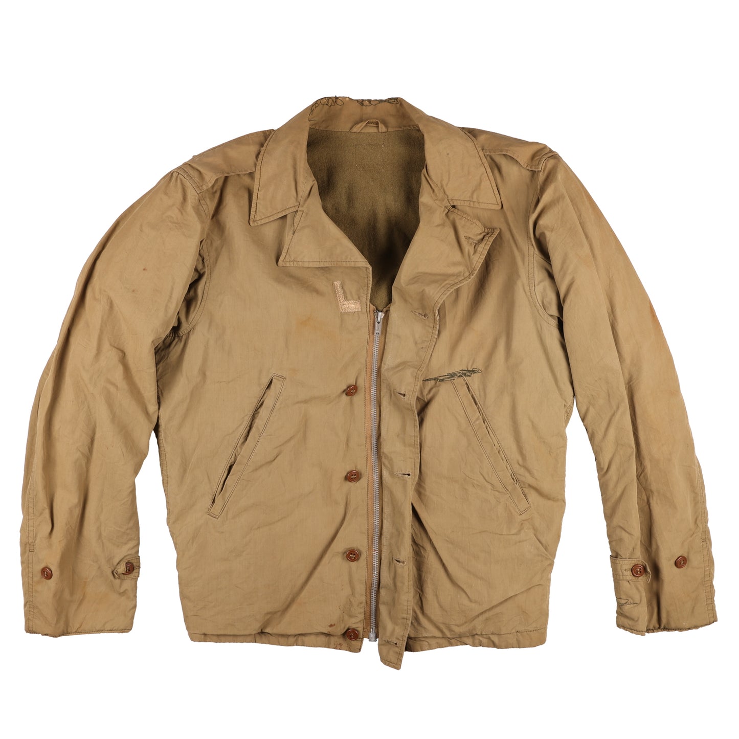 WWII U.S. M1941 Field Jacket Marked with Laundry Number