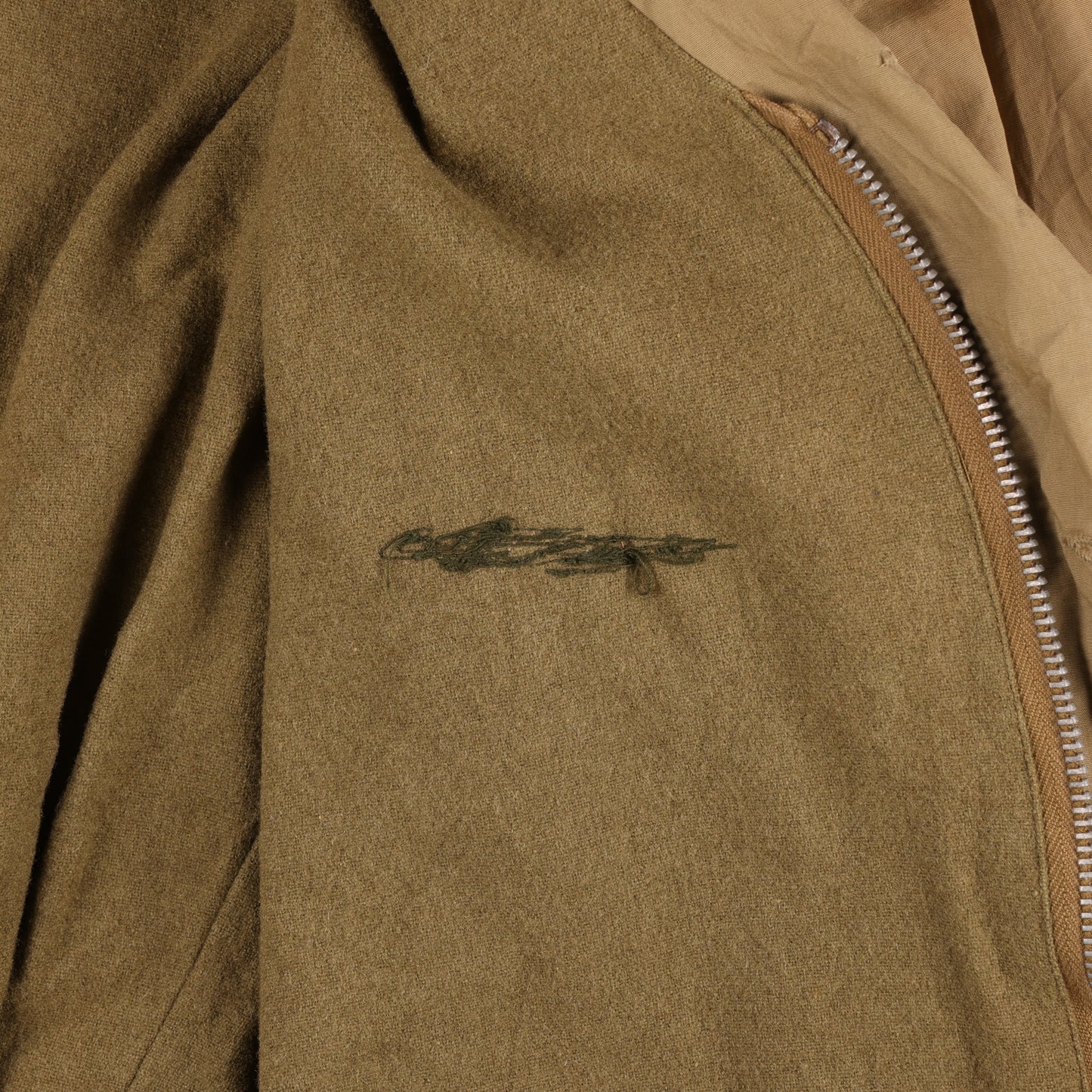 WWII U.S. M1941 Field Jacket Marked with Laundry Number