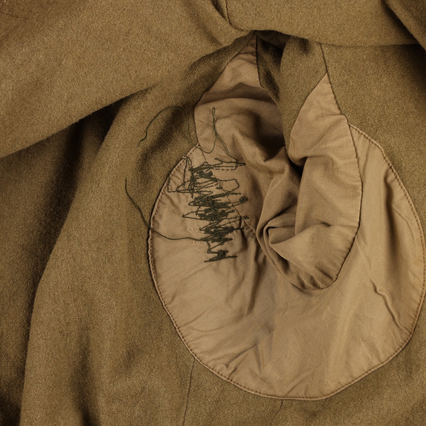 WWII U.S. M1941 Field Jacket Marked with Laundry Number
