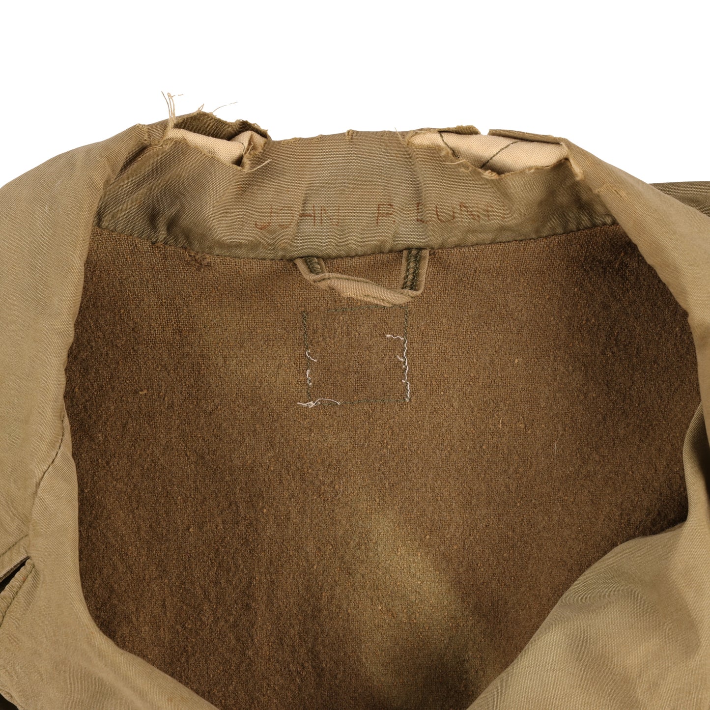 WWII U.S. M1941 Field Jacket Named to "JOHN P. DUNN"