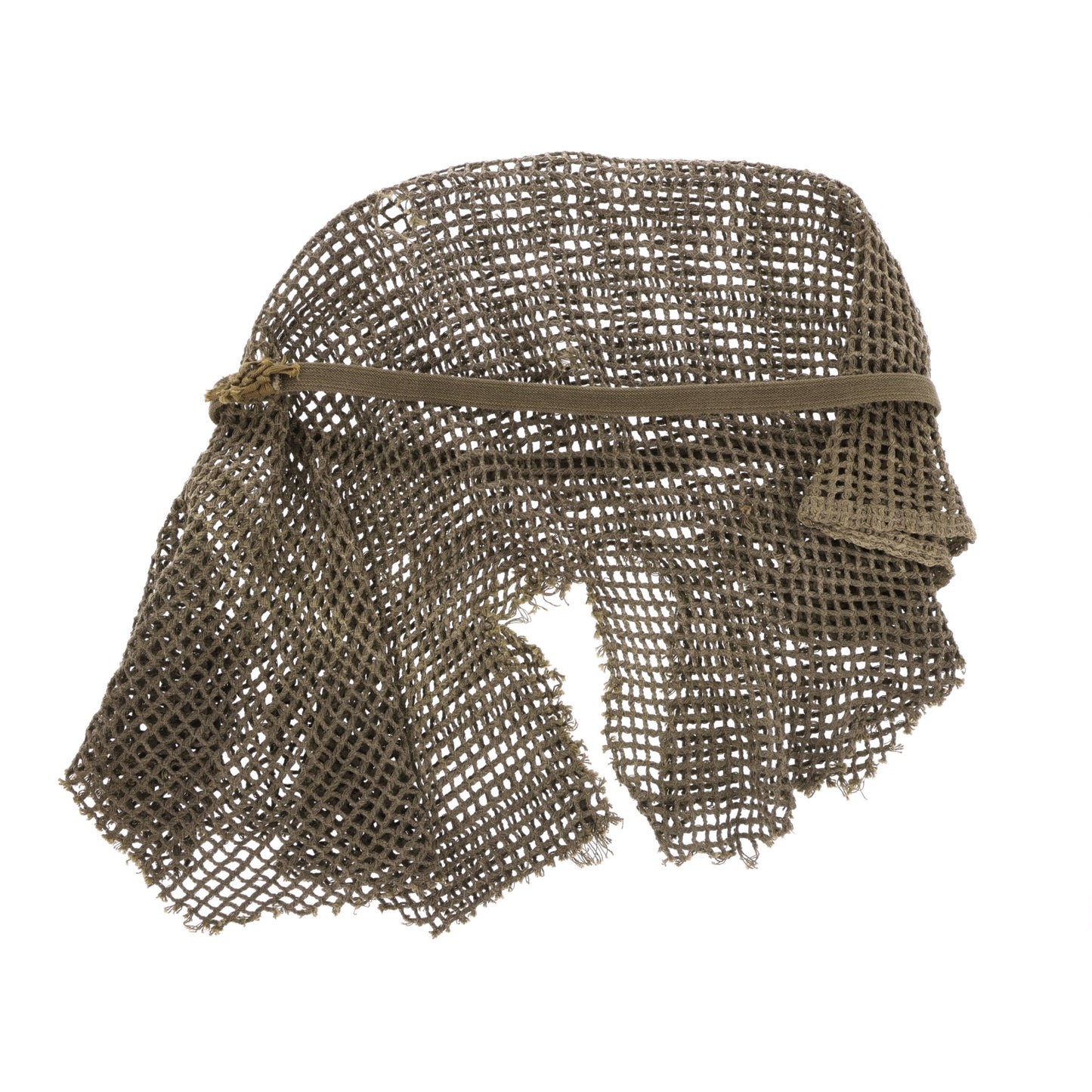 WWII U.S. "M44" Camouflage M-1 Helmet Net with Foliage Band