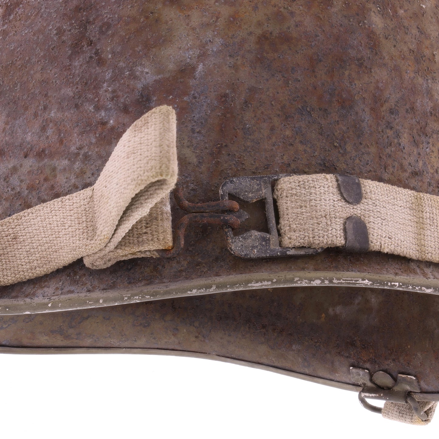 WWII U.S. McCord Front Seam Swivel Loop M-1 Helmet Shell (1944)