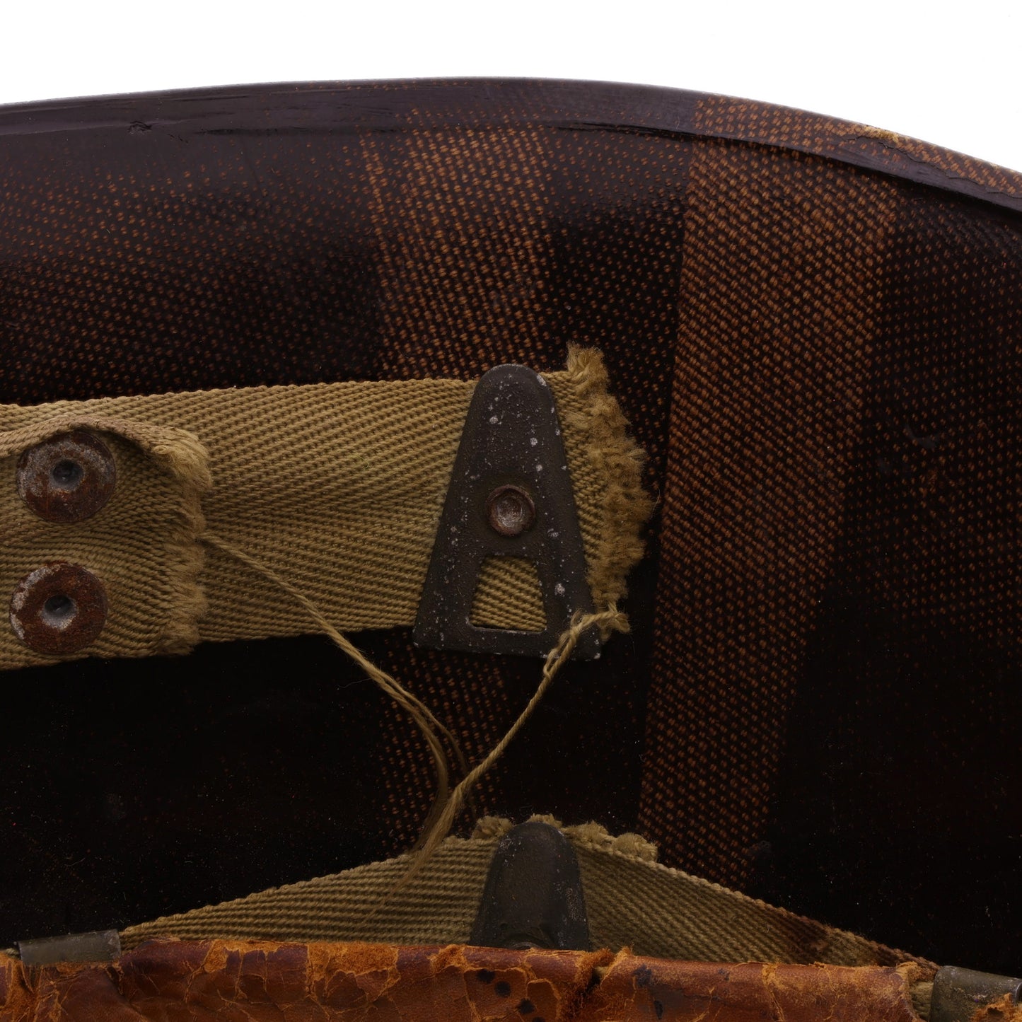 WWII U.S. Westinghouse M-1 Helmet Liner with Headband & Neckband (1943-44)