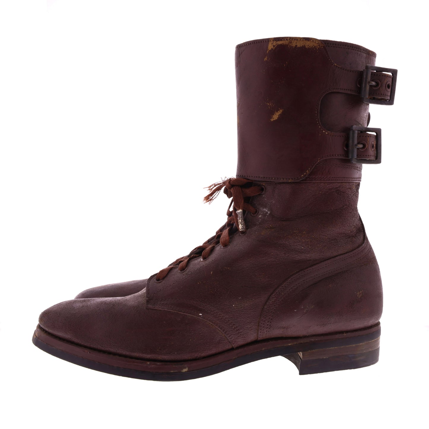 WWII U.S. Women's Army Corps (WAC) & Nurse M-1943 Double Buckle Boots (Size 10.5)