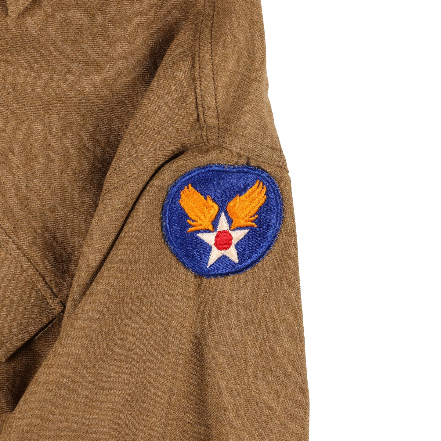 WWII USAAF Mechanic Specialist's M37 Wool Service Shirt with Gas Flap Named to "M. Prosser" (Size 15 1/2 x 33)