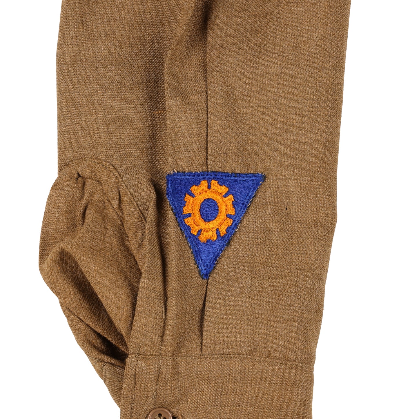 WWII USAAF Mechanic Specialist's M37 Wool Service Shirt with Gas Flap Named to "M. Prosser" (Size 15 1/2 x 33)