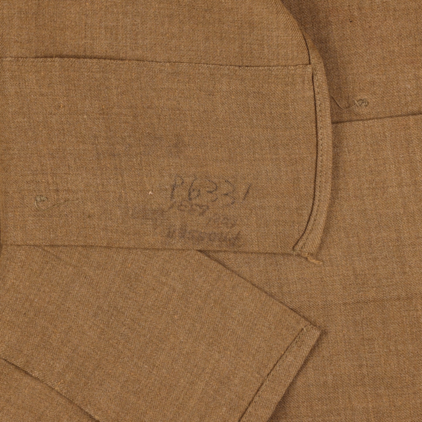 WWII USAAF Mechanic Specialist's M37 Wool Service Shirt with Gas Flap Named to "M. Prosser" (Size 15 1/2 x 33)