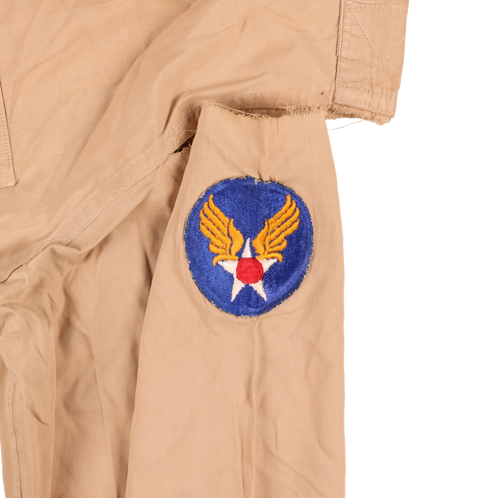 WWII USAAF Officer's Khaki Cotton Service Shirt Identified to Lt. Vincent J. Eichenseer