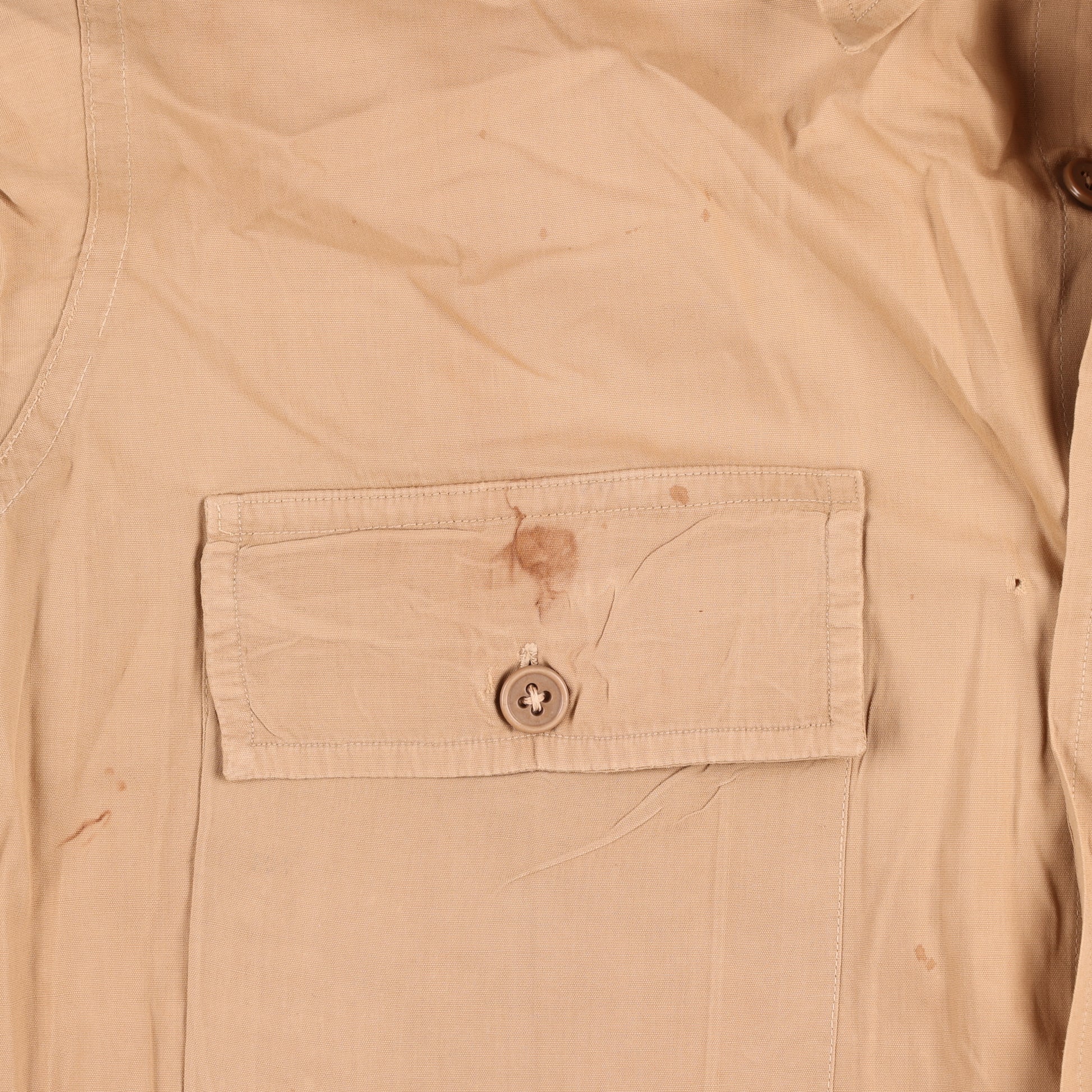 WWII USAAF Officer's Khaki Cotton Service Shirt Identified to Lt. Vincent J. Eichenseer