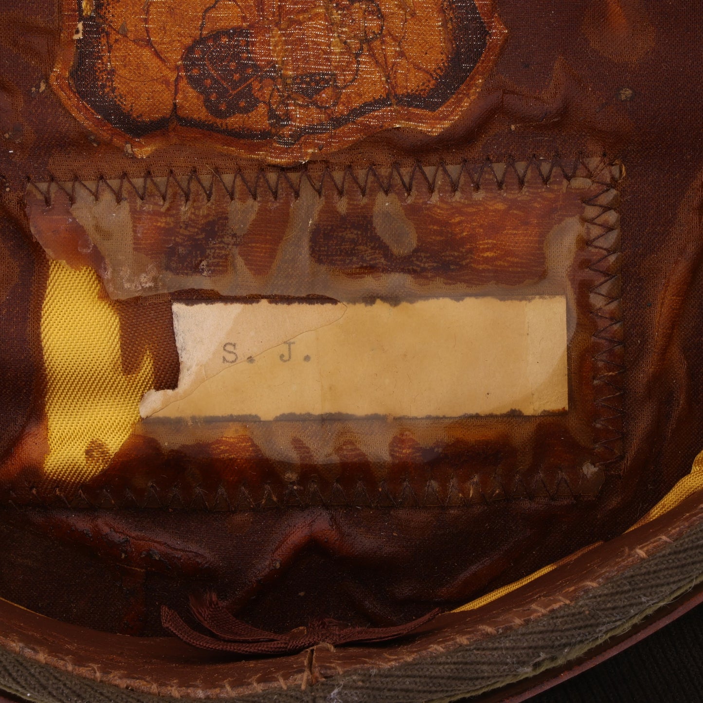 WWII USAAF Officer's Wool "Columbia-Flight" Crusher Cap Identified to F/O Scott J. Limes (Size 6 3/4)